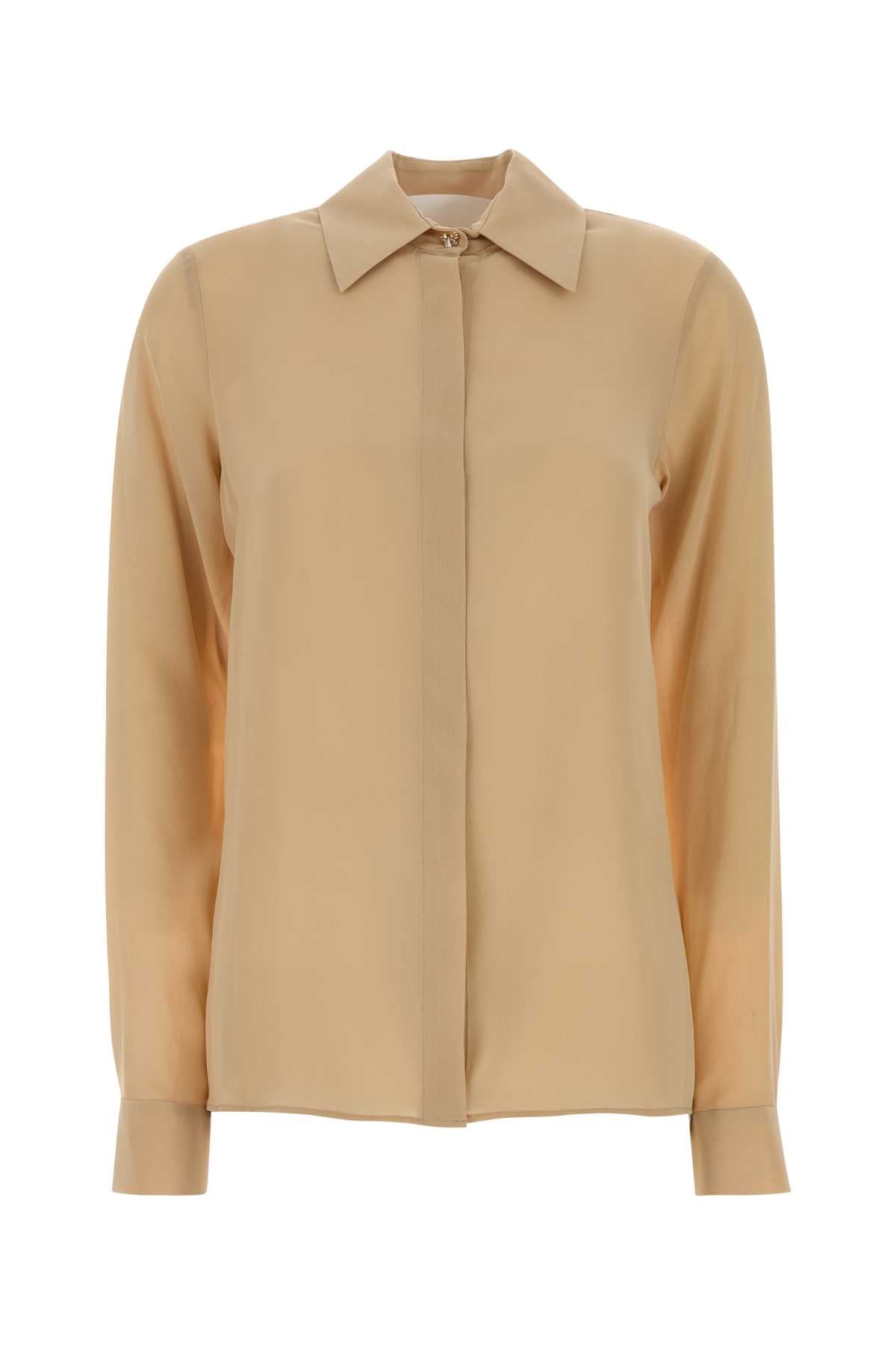 KELTIE_CREPE_DE_CHINEBUTTON-DOWN_BLOUSE_PS2680_BEIGE627_Image_1