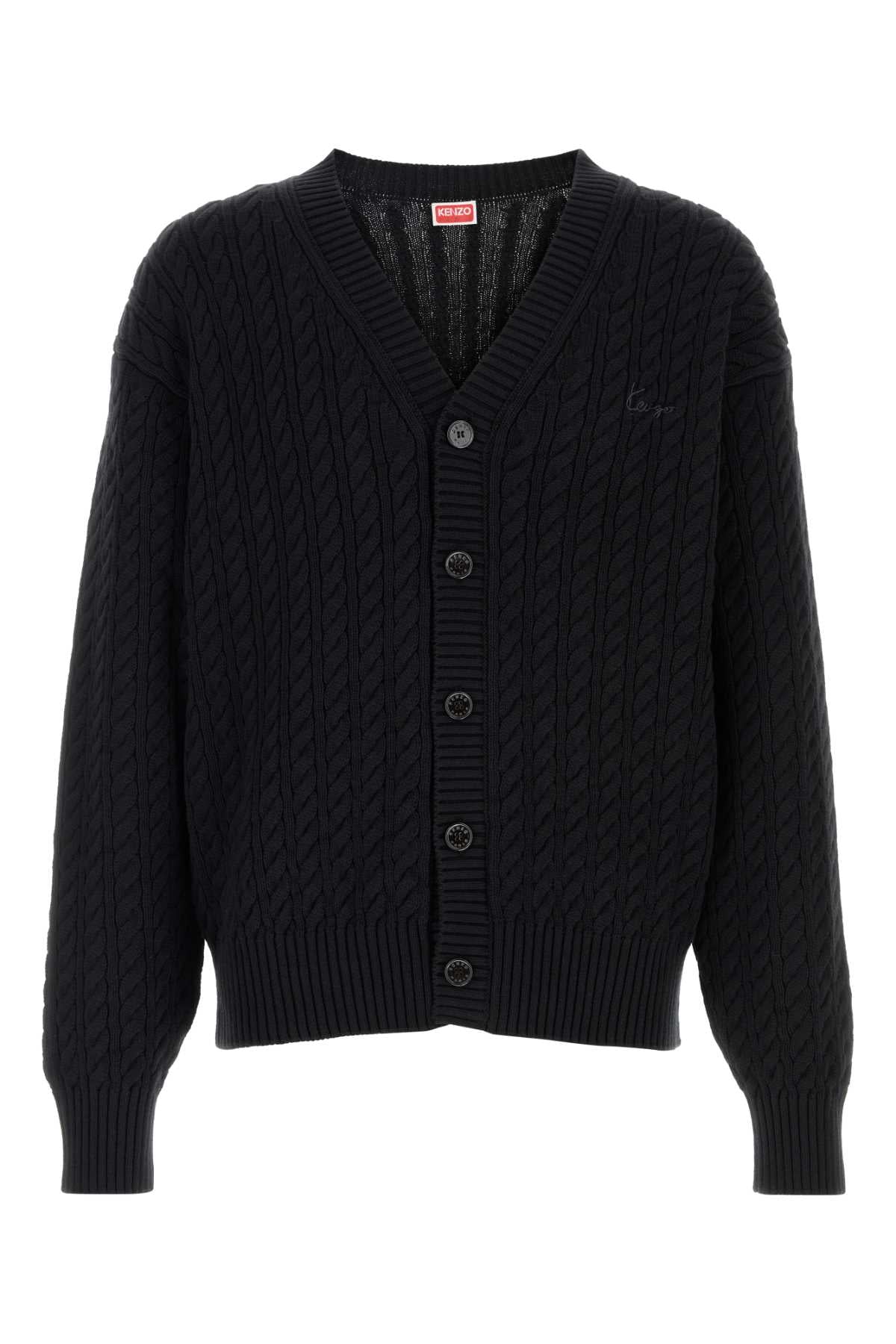 KENZO_SIGNATURE_CABLE_KNIT_CARDIGAN_FG65CA8113LK_99J_Image_1
