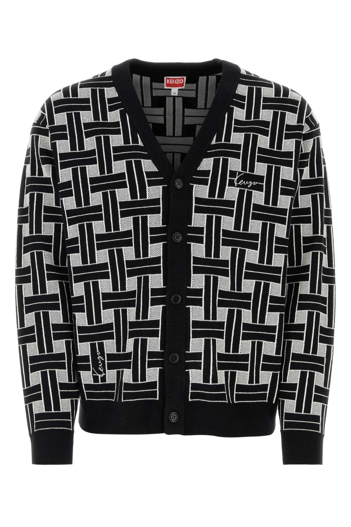 KENZO_WEAVE_CARDIGAN_FE65CA4783CA_99J_Image_1