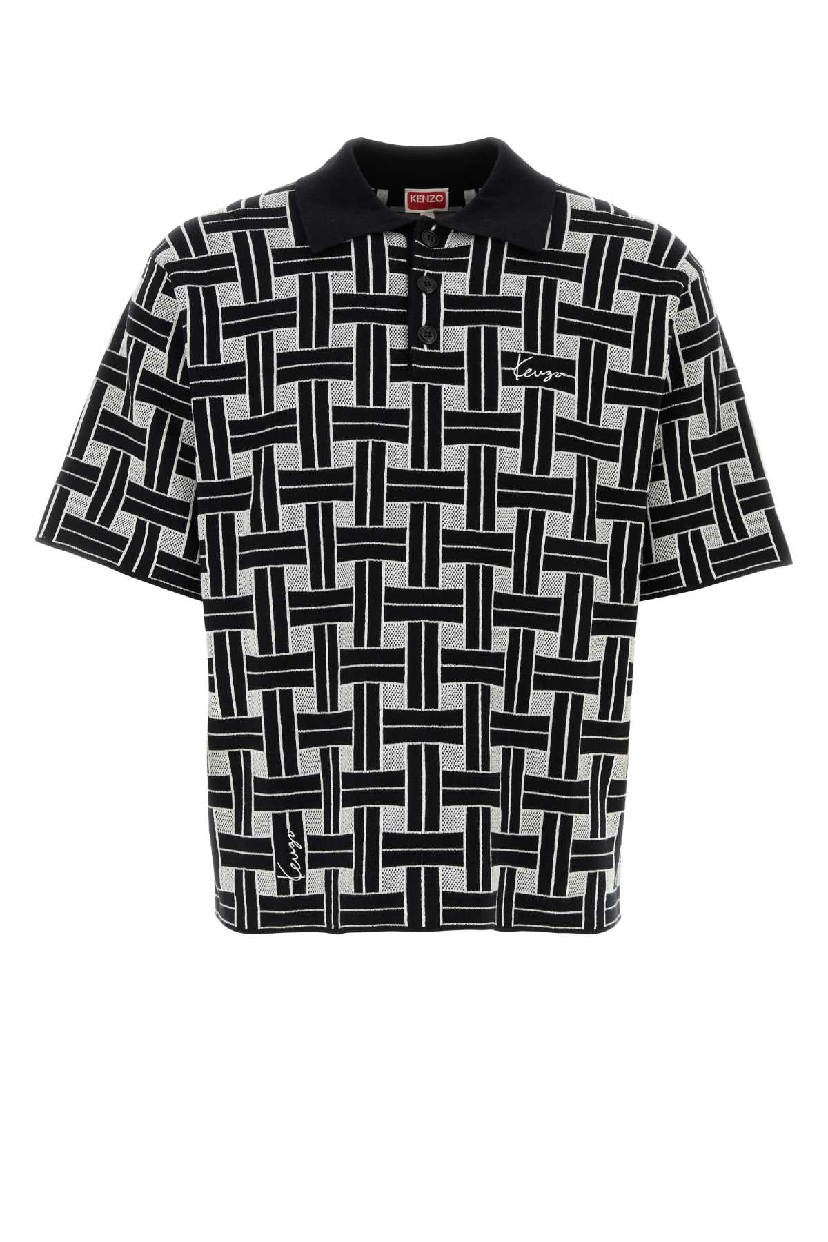 KENZO_WEAVE_POLO_FE65PU4783CA_99J_Image_1