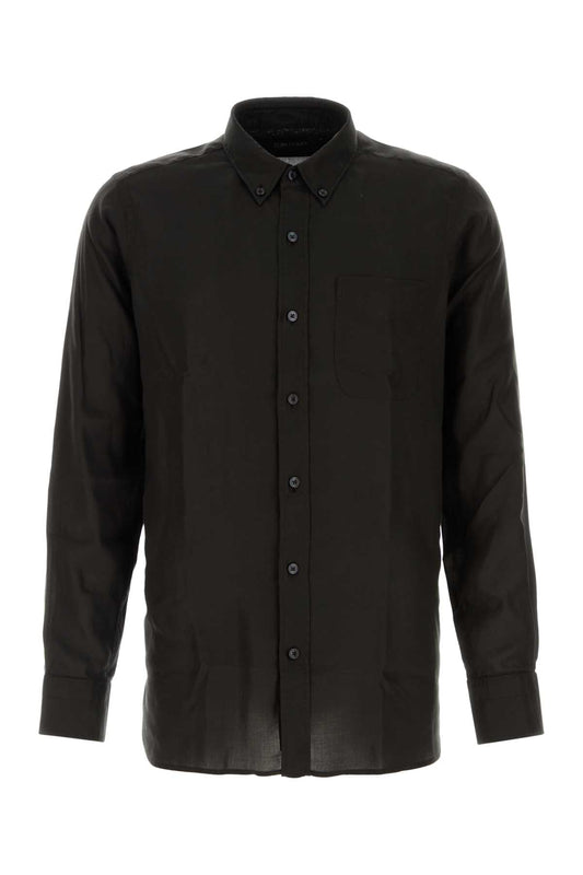 LIGHT_FLUID_FINE_GABARDINE_SLIM_FIT_SHIRT_HSO002FMT058_NAA_Image_1
