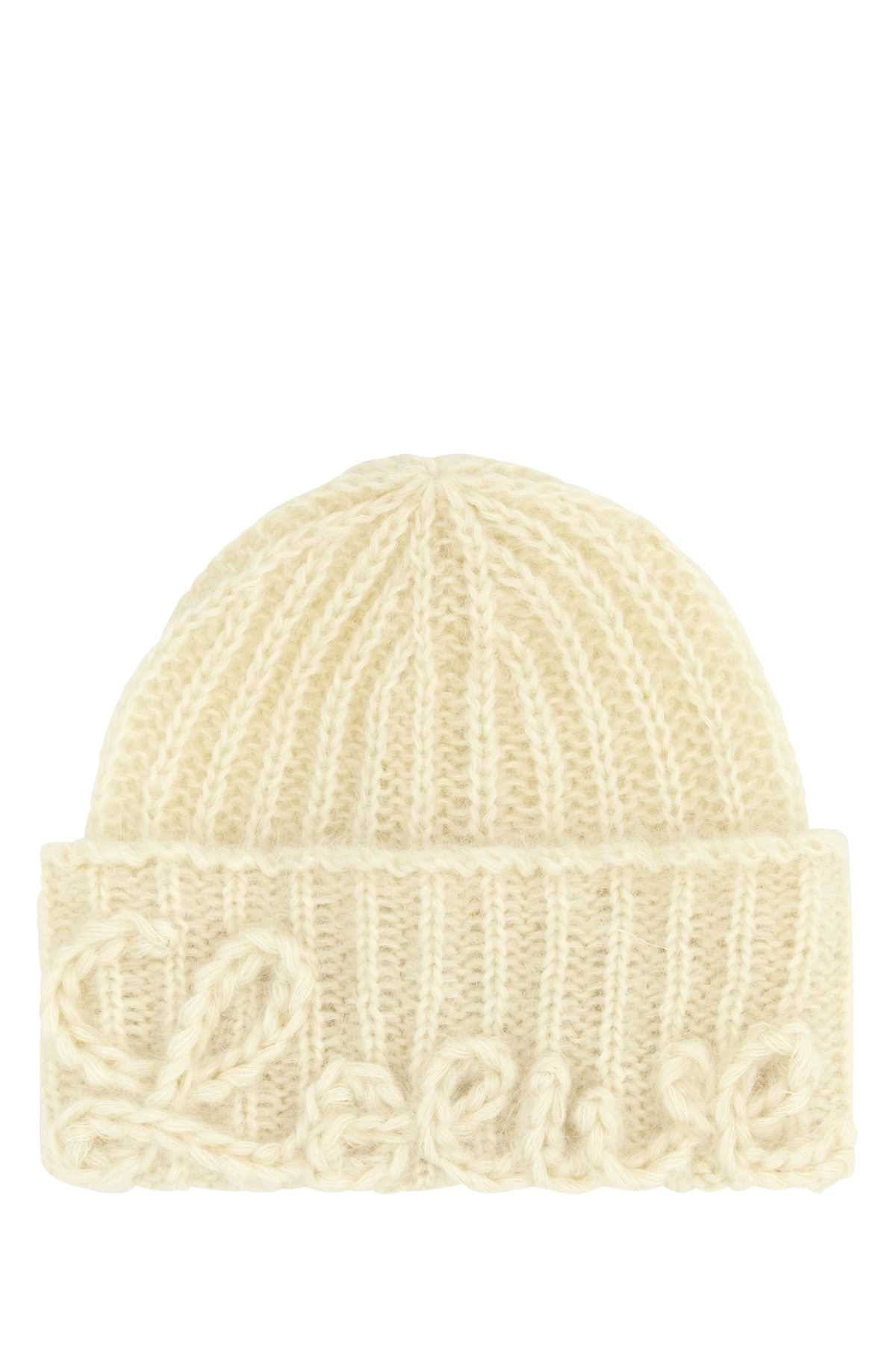LOEWE_BEANIE_F811487X36_WHITE_Image_1