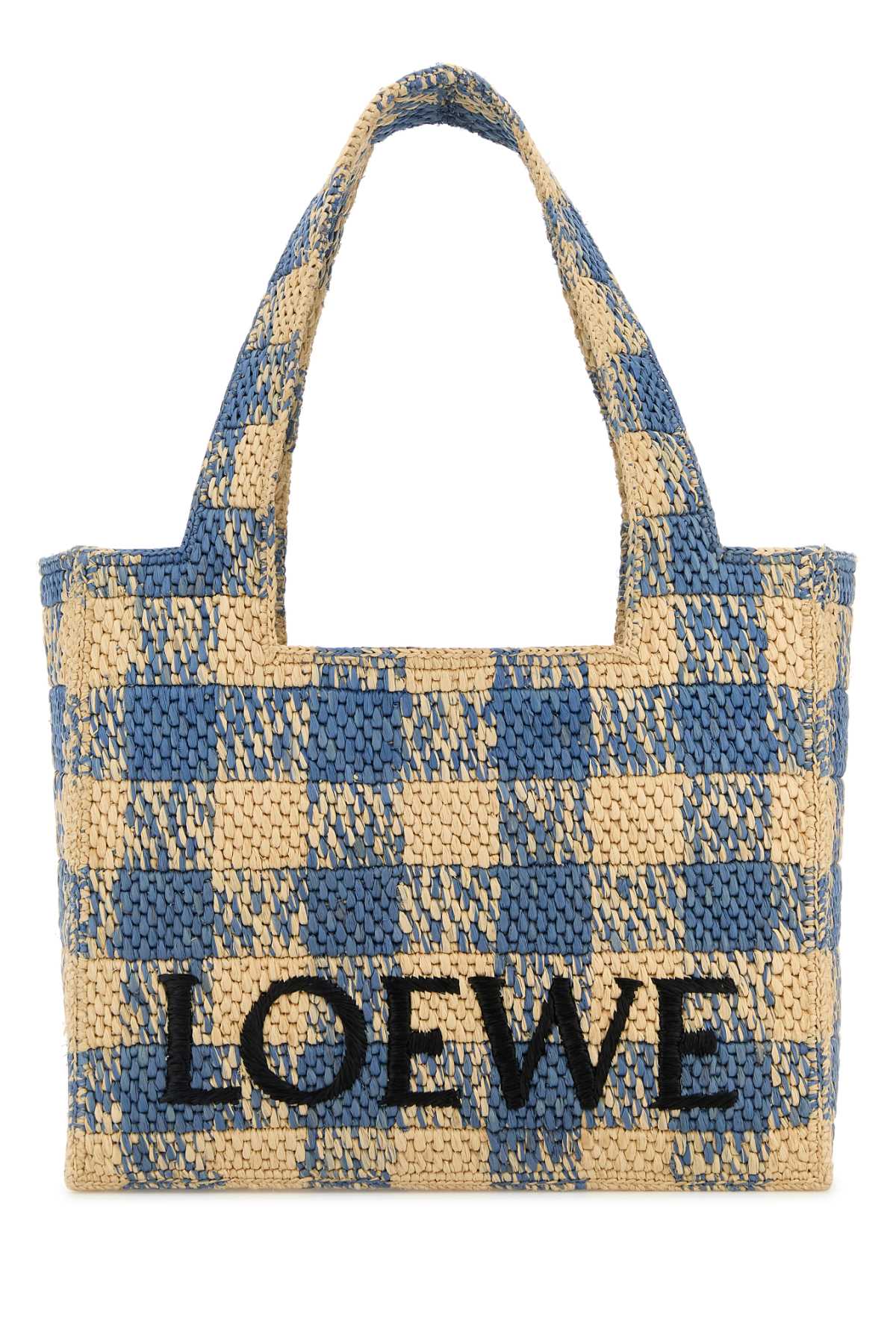 LOEWE_FONT_TOTE_M_GINGHAM_ALF1B61X16_NATURALLIGHTBLUE_Image_1