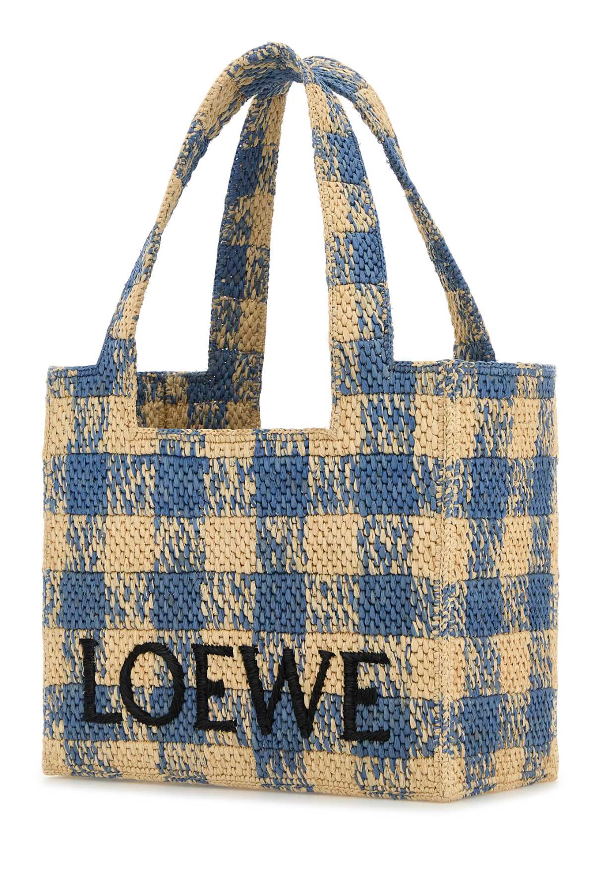 LOEWE_FONT_TOTE_M_GINGHAM_ALF1B61X16_NATURALLIGHTBLUE_Image_2