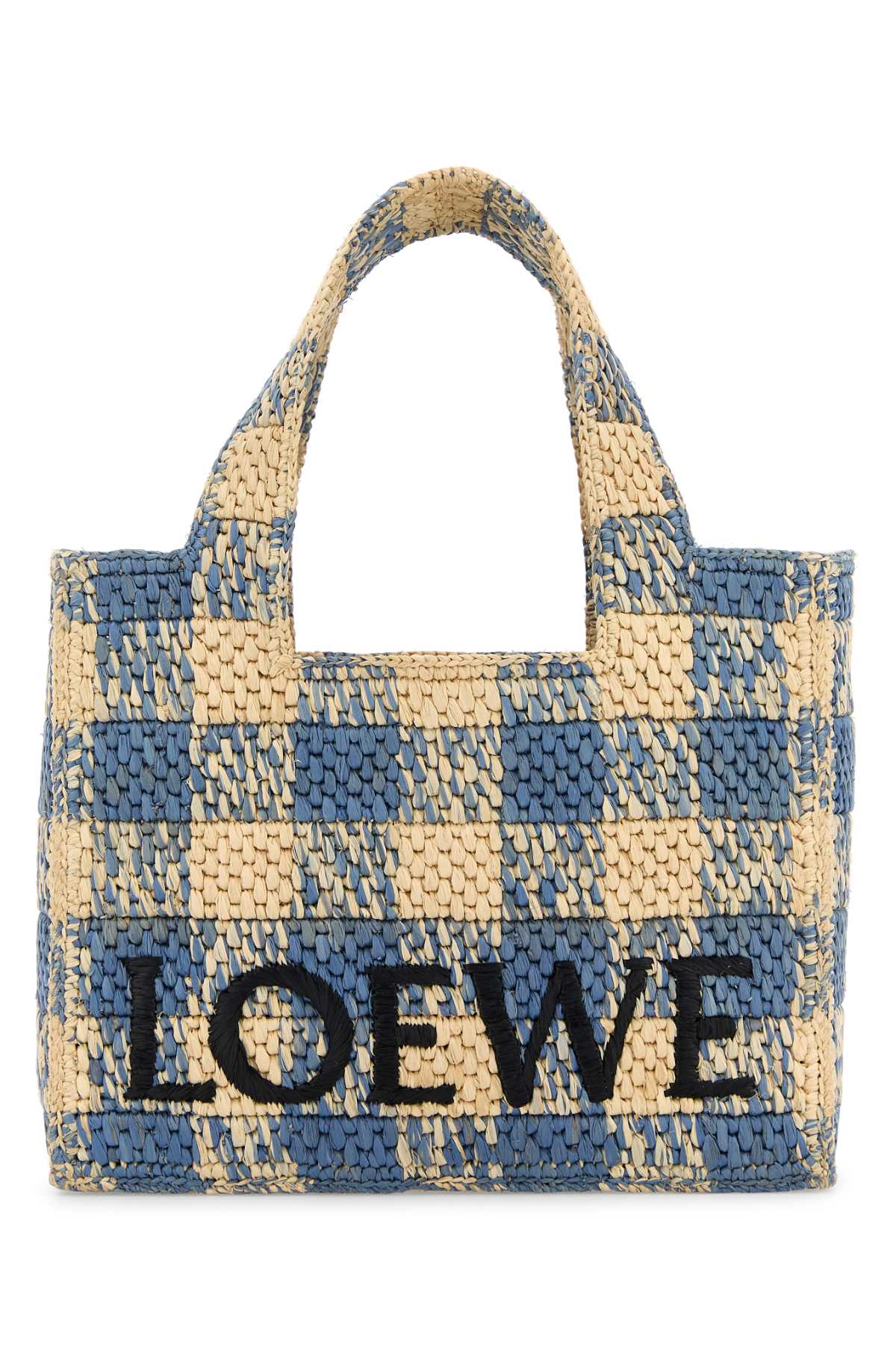 LOEWE_FONT_TOTE_S_GINGHAM_ALF1B59X16_NATURALLIGHTBLUE_Image_1