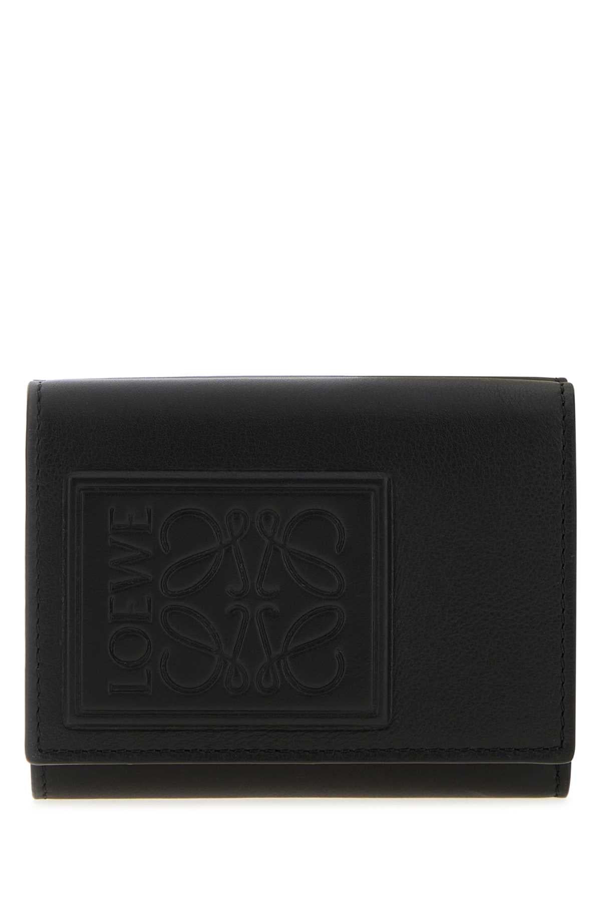 LOEWE_PATCH_TRIFOLD_WALLET_C565TR2X06_BLACK_Image_1