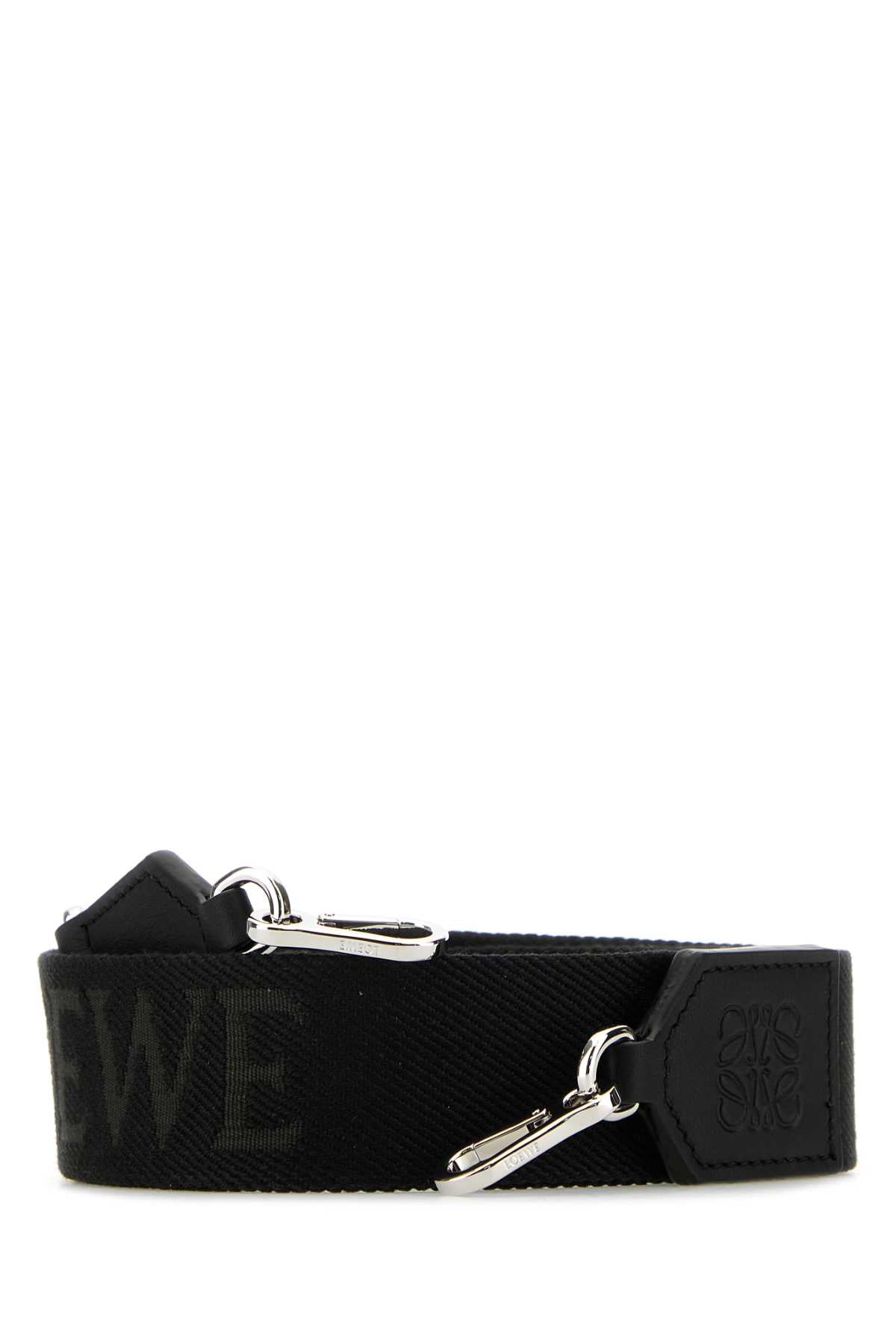 LOEWE_WEBBING_STRAP_C073T87X21_BLACKPALLADIUM_Image_1