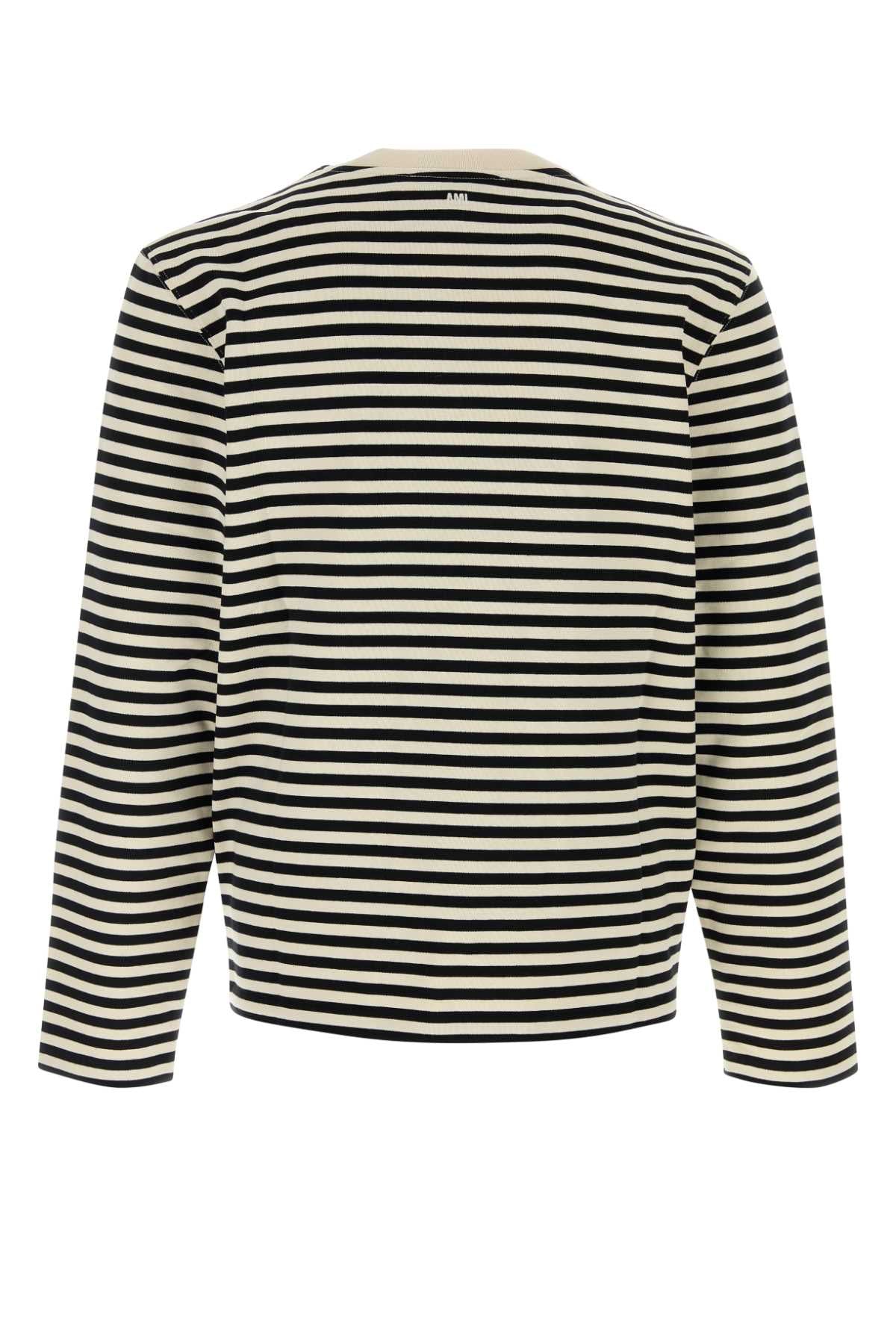 LONGSLEEVESSTRIPEDTSHIRTWITHBLACKAMIDECOEUREMBROID_UTS414JE0241_044_Image_2
