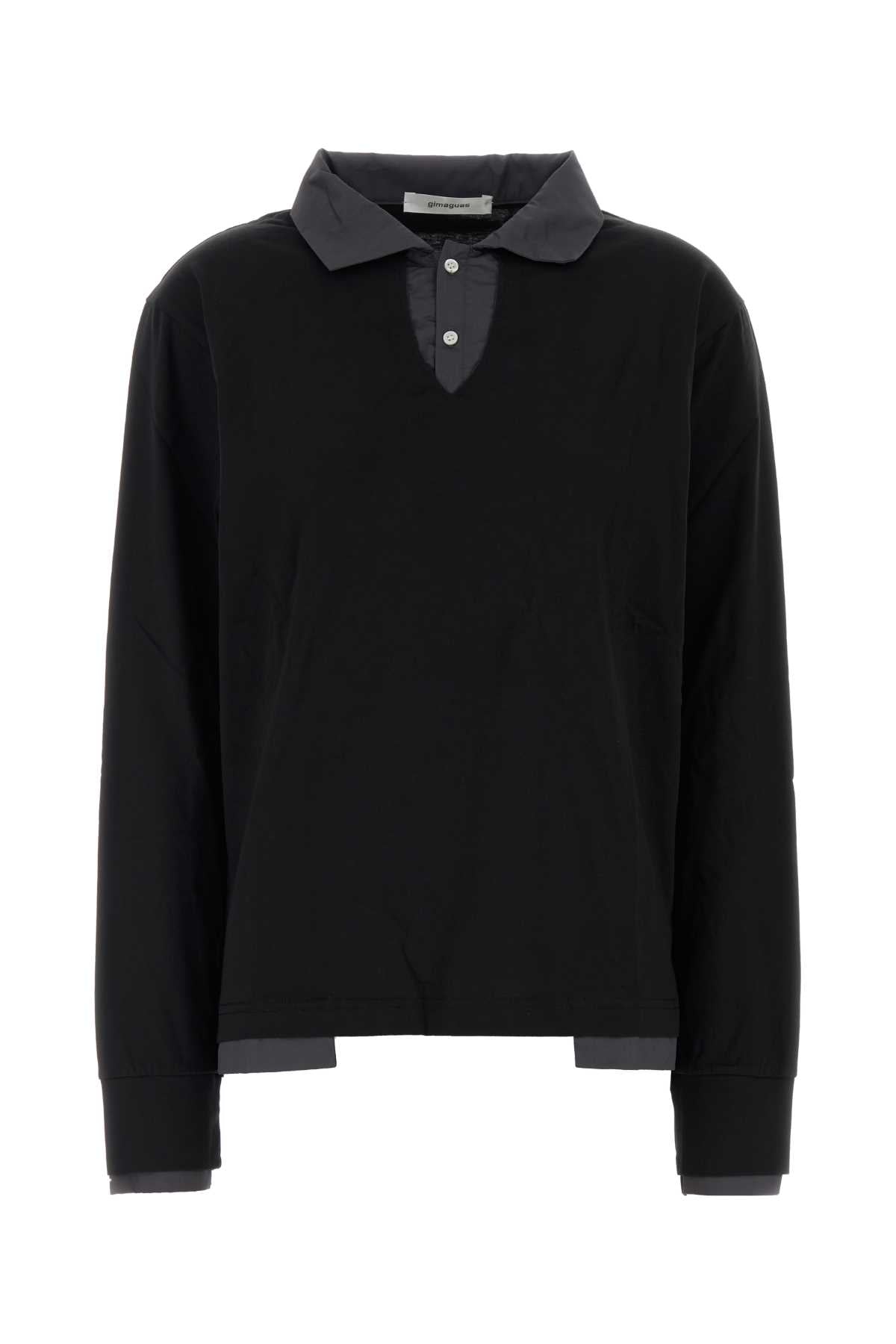 LUIS_LS_2_LAYERS_POLO_BLACK-GREY_LUISLS2LAYERSPOLO_BLACKGREY_Image_1