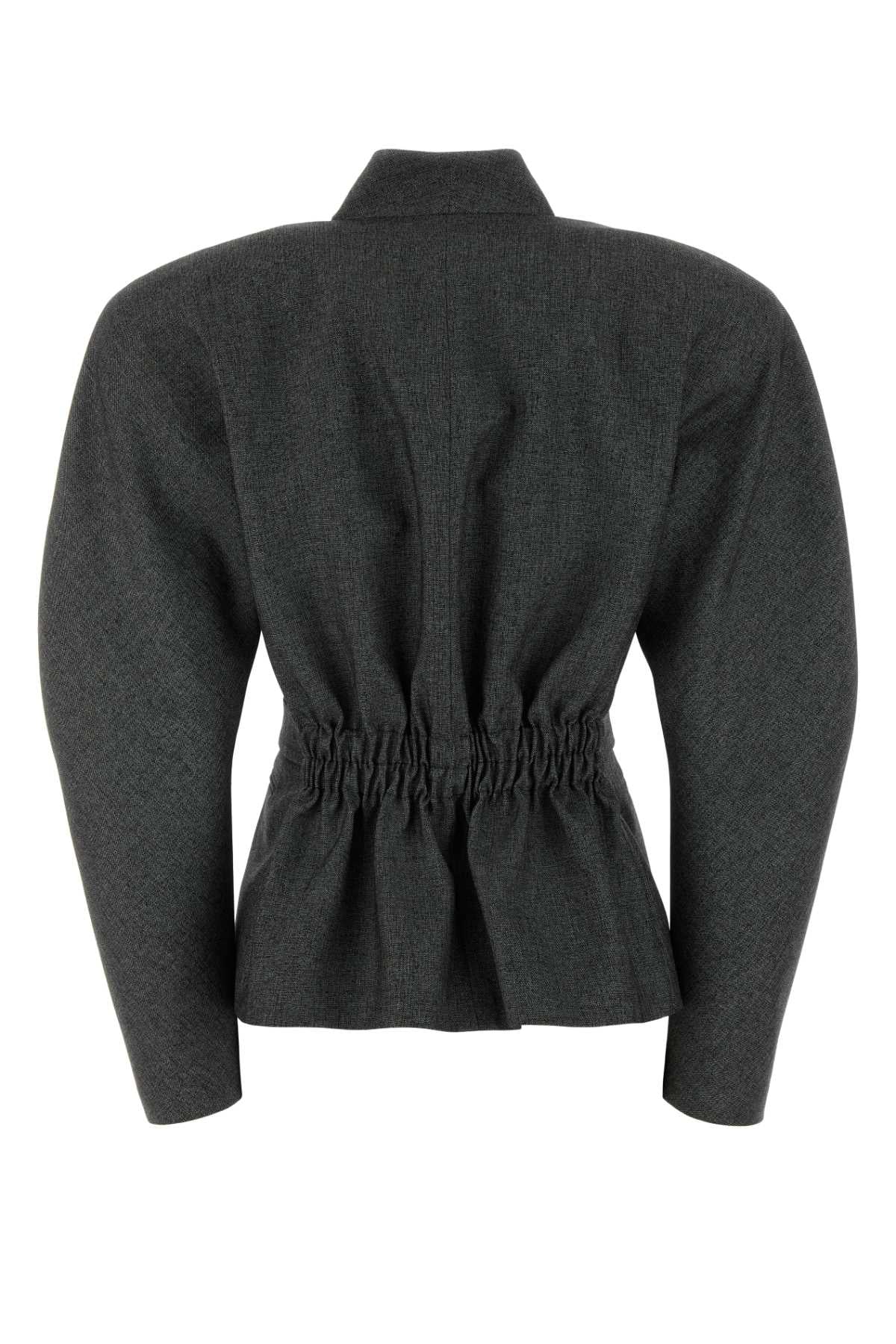 MARGAUX_-_ROUNDED_SHOULDER_JACKET_T203064BTNP269_GREYBLACK_Image_2