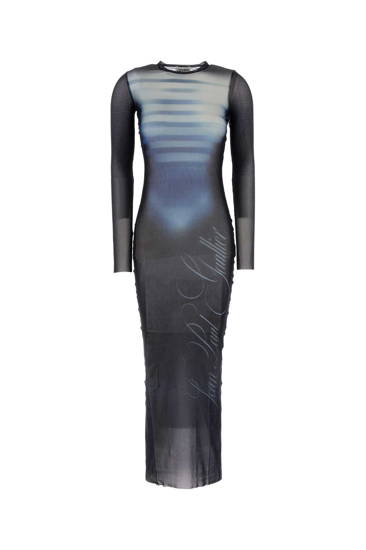MESH_CREW_NECK_LONG_DRESS_PRINTED_LE_MALE_FRO366T576_595601_Image_1