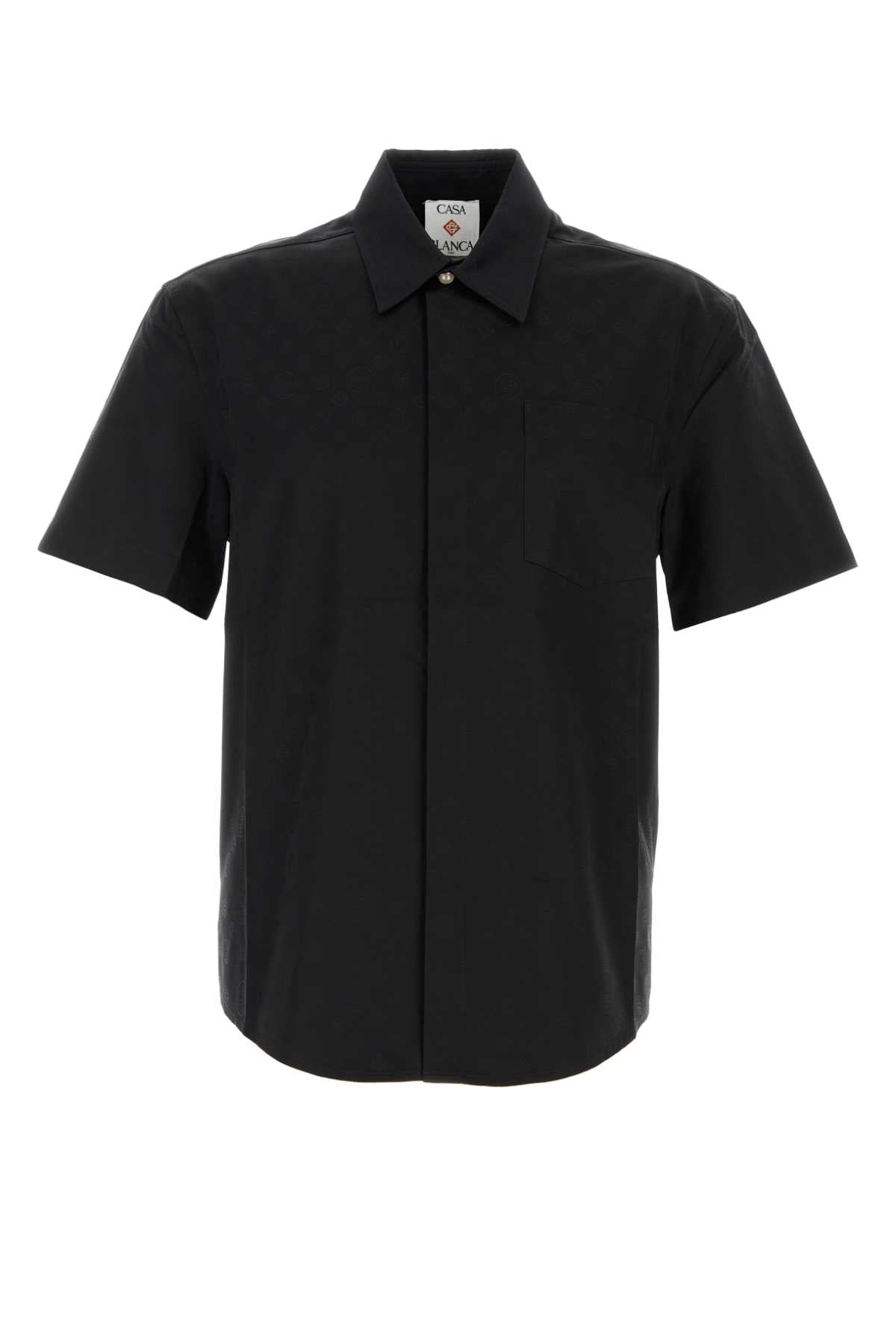 MONOGRAM_COTTON_SHORT_SLEEVE_SHIRT_MAW25SH21102_BLACK_Image_1