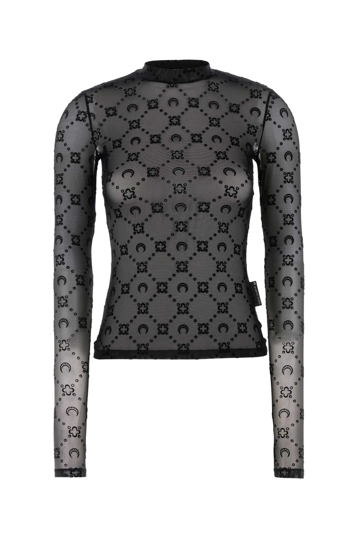 MOONOGRAM_MESH_FLOCK_LS_HIGHNECK_TOP_WTO388ACJER0005_BK99_Image_1