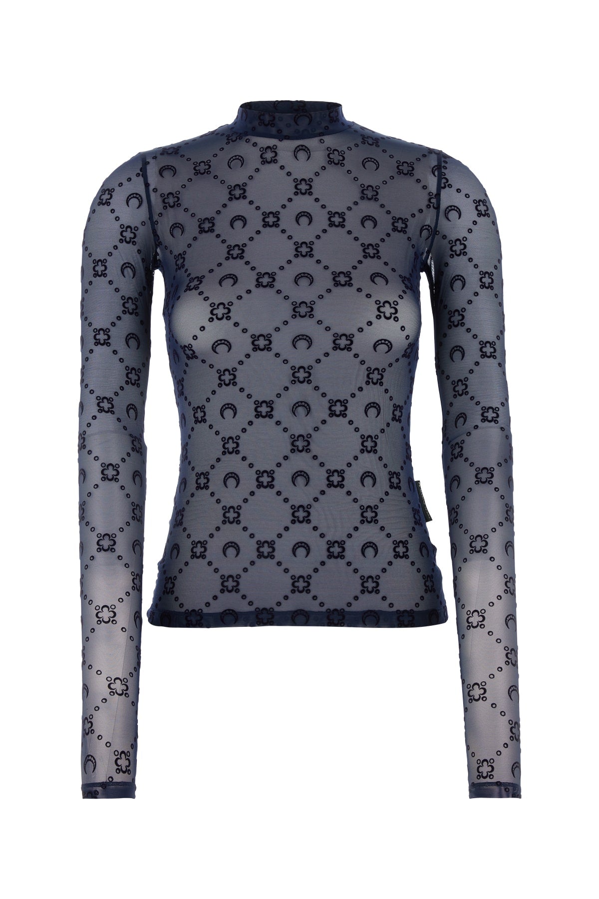 MOONOGRAM_MESH_FLOCK_SECOND_SKIN_HIGHNECK_TOP_WTO388ACJER0005_BL90_Image_1
