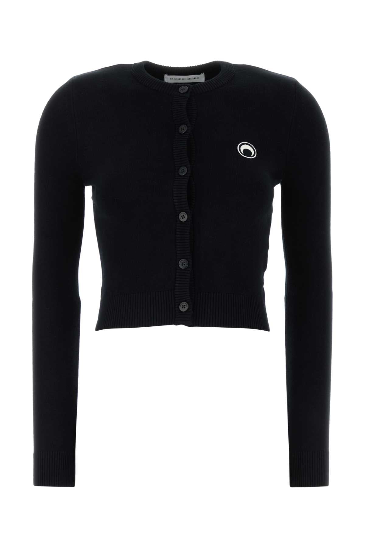 MOON_LOGO_KNIT_FITTED_CARDIGAN_WTK011ACKNI0511_BK99_Image_1
