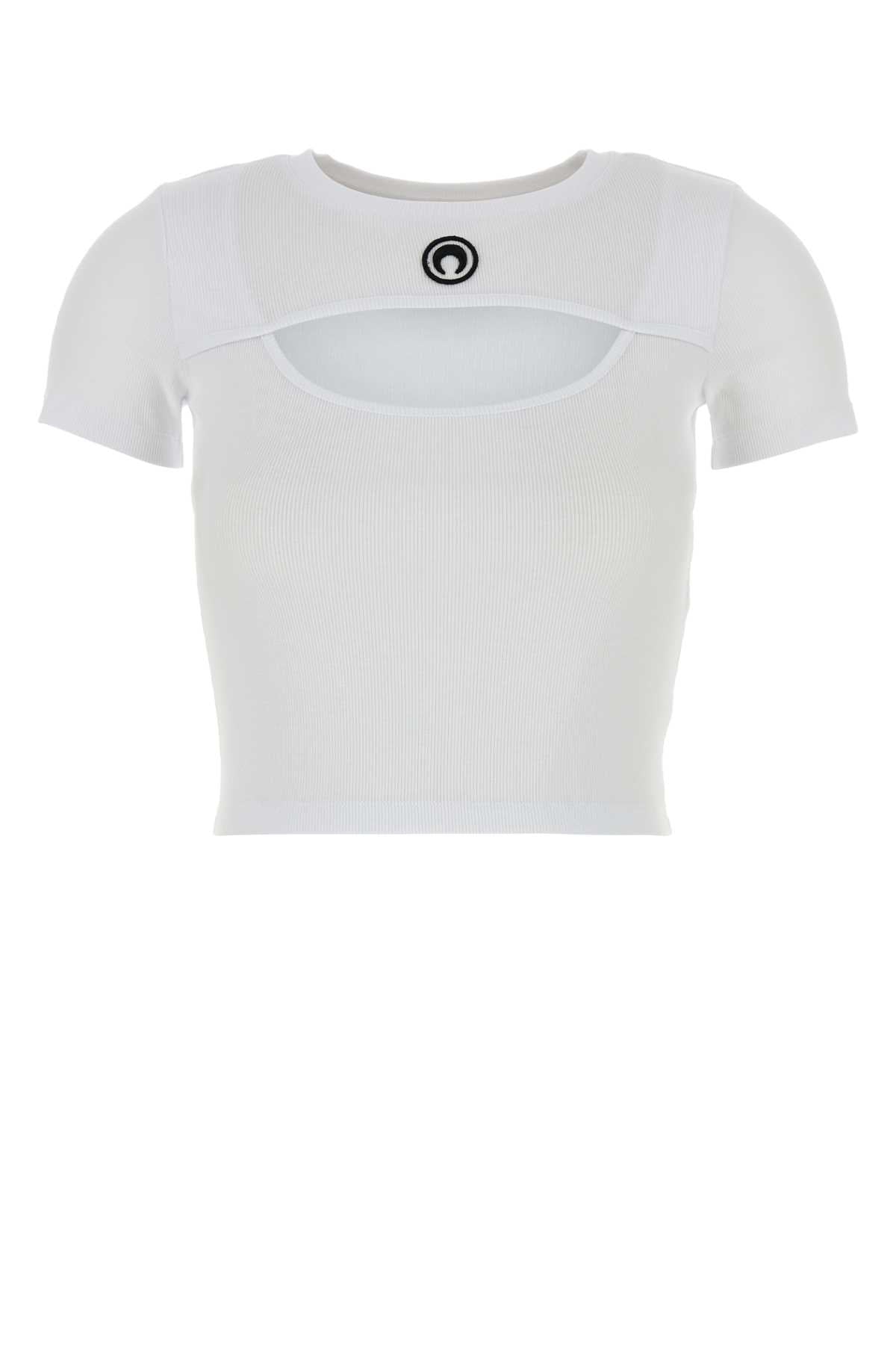 MOON_LOGO_RIBBED_JERSEY_CUT-OUT_T-SHIRT_WTT023ACJER0011_WH10_Image_1