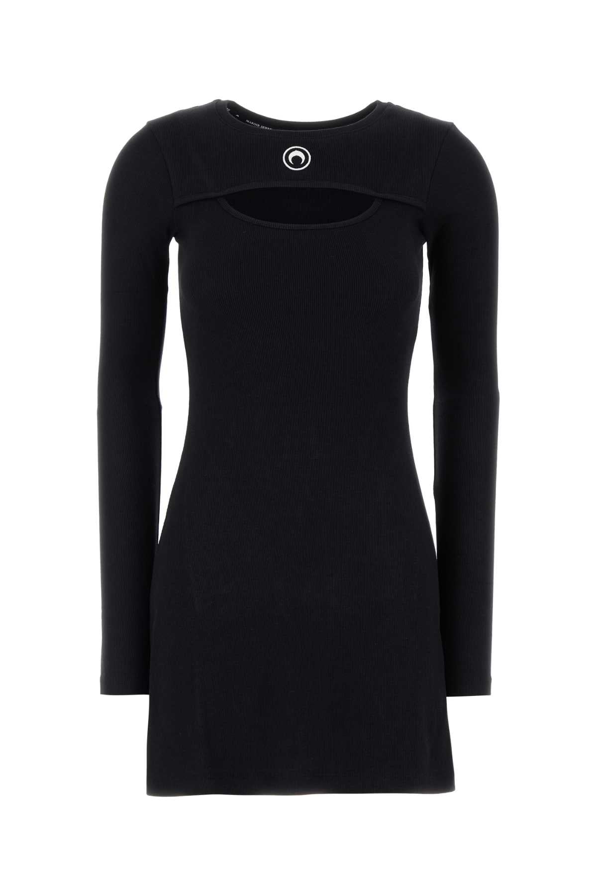 MOON_LOGO_RIBBED_JERSEY_MINI_DRESS_WDR346ACJER0011_BK99_Image_1