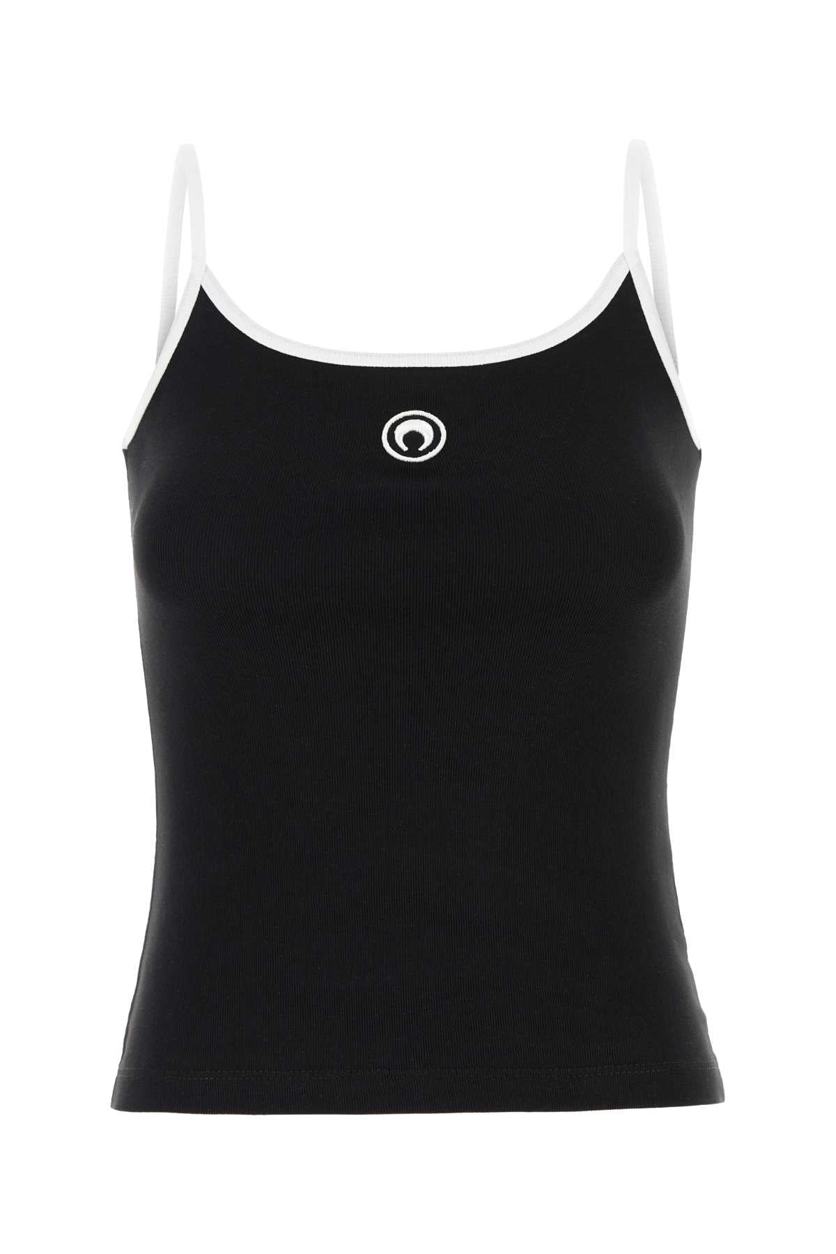 MOON_LOGO_RIBBED_JERSEY_TANK_TOP_WTT029ACJER0008_BK99_Image_1