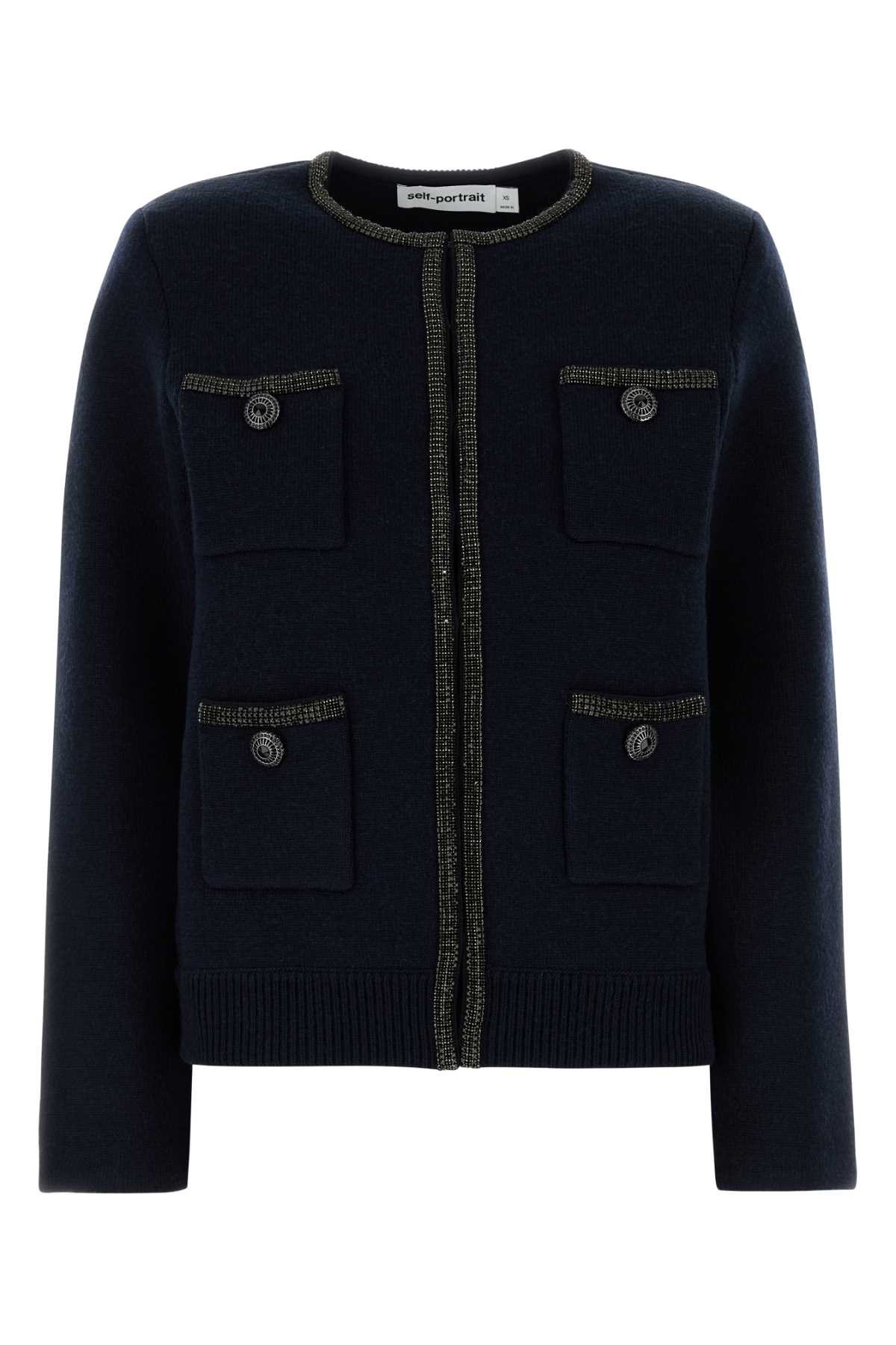 NAVY_EMBELLISHED_KNIT_CARDIGAN_AW24168CBL_NAVY_Image_1