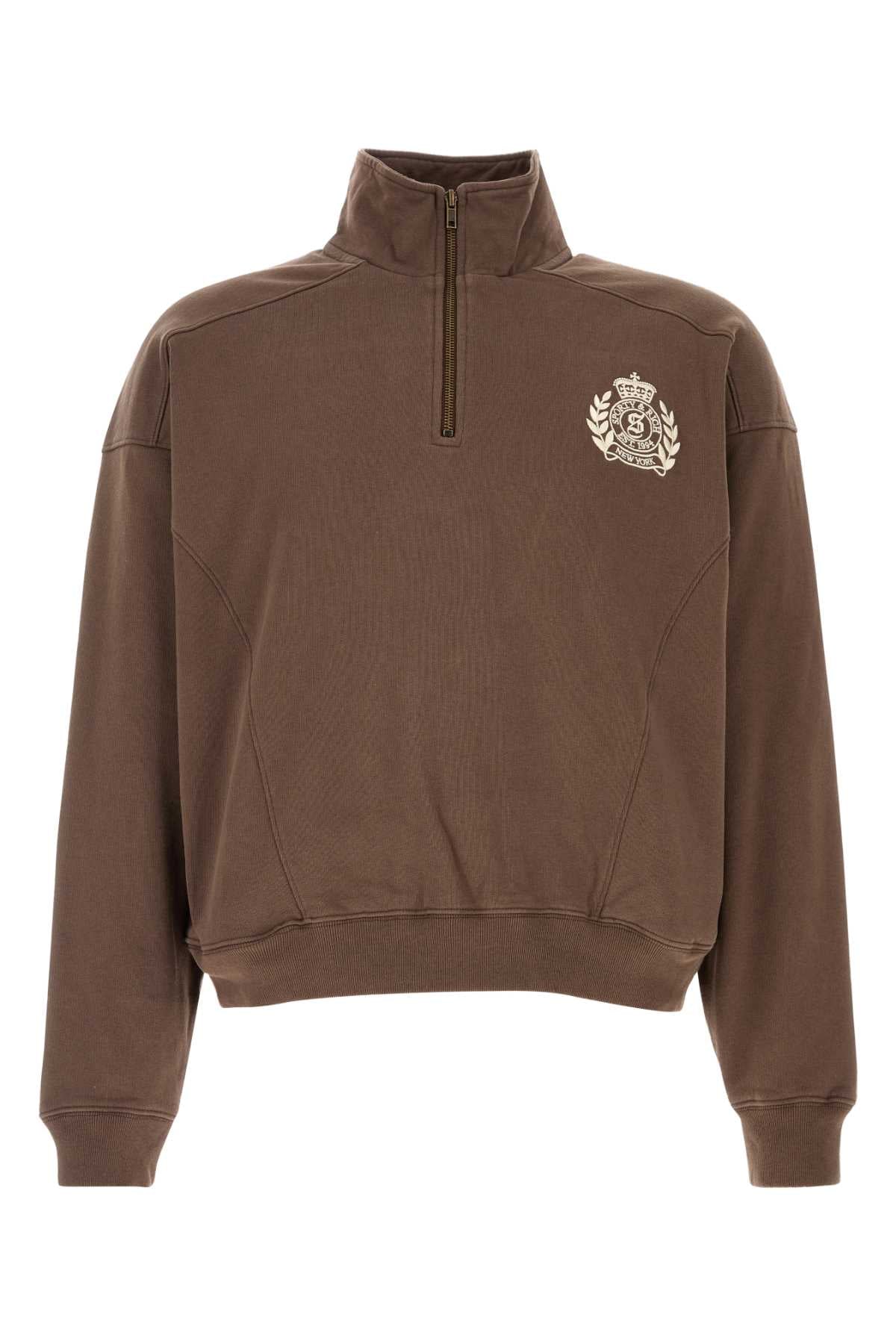 NY_CREST_EMBROIDERED_QUARTER_ZIP_ST08165243BR03_CHOCOLATE_Image_1