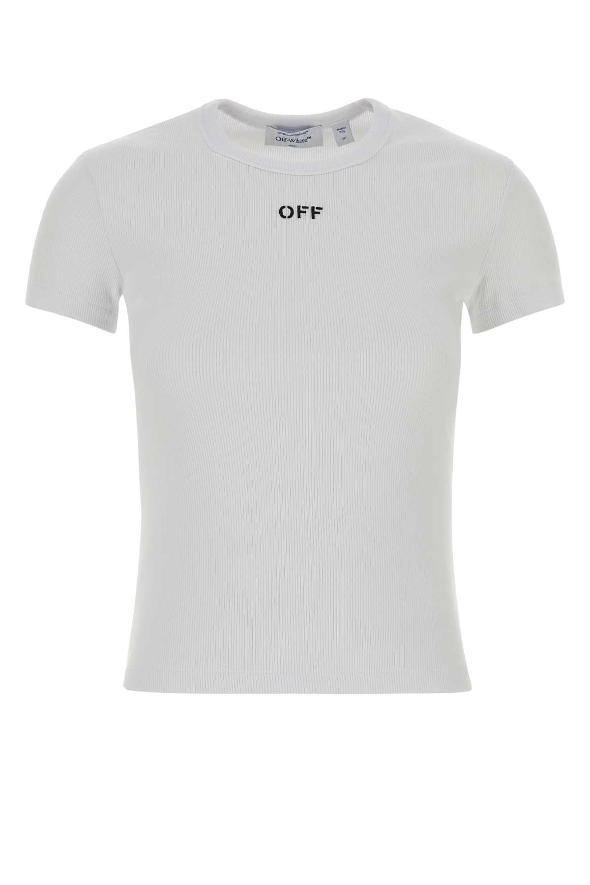 OFF_STAMP_RIB_BASIC_TEE_WHITE_BLACK_2AA065C99JER005_0110_Image_1
