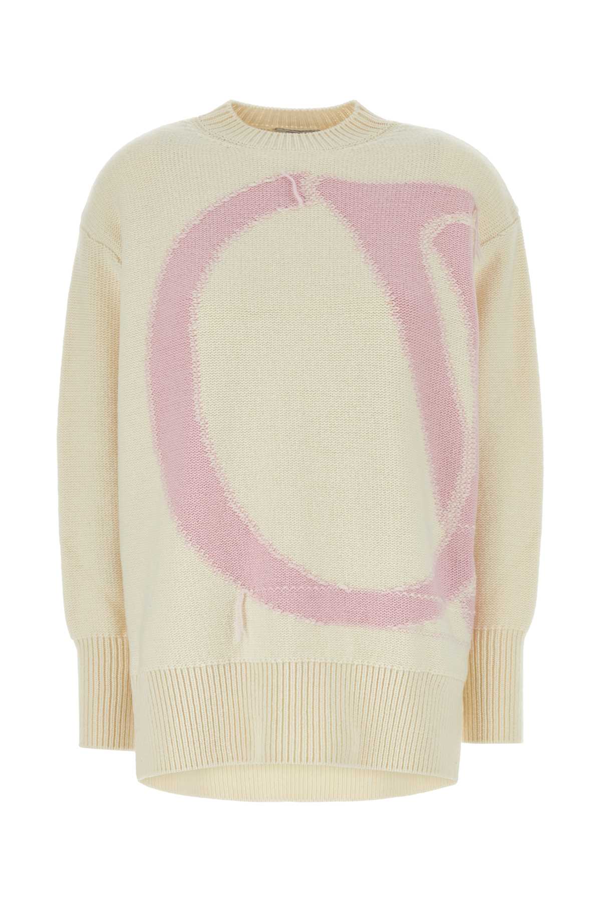 OW_MAXI_LOGO_CREWNECK_CREAM_SEA_PINK_OWHE102F24KNI001_0A3B_Image_1