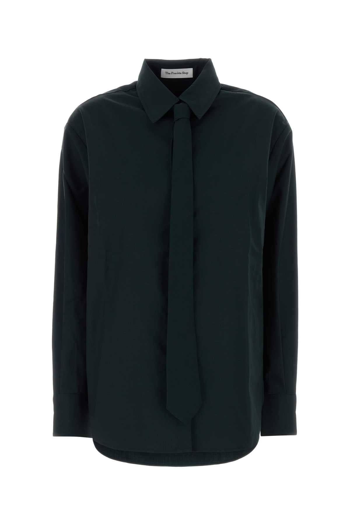 PERI_TIE_NECK_SHIRT_CHFS22837443_BOTTLEGREEN_Image_1