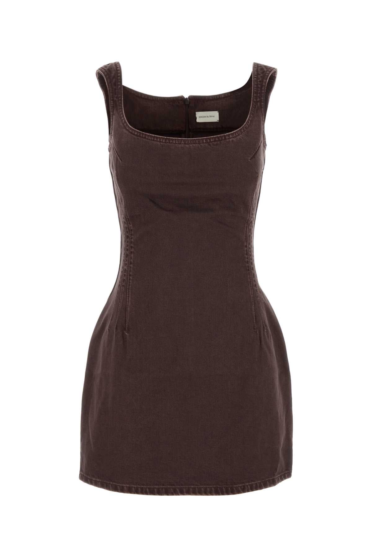 PF25_DENIM_05_DRESS_BROWN_309725_BROWN_Image_1