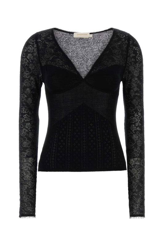 POINTELLE_LACE_V_NECK_TOP_9646TF26R_BLK_Image_1