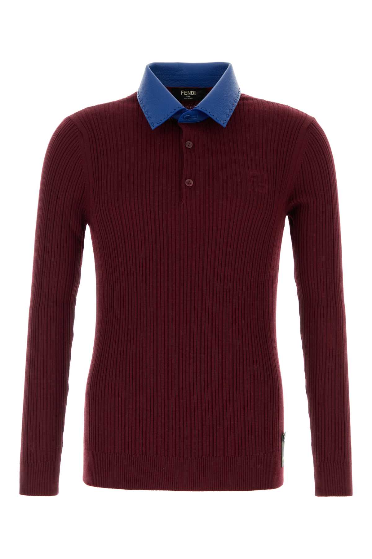 POLO_KNIT_LEATHER_COLLAR_FZC167ASH5_F0QK0_Image_1