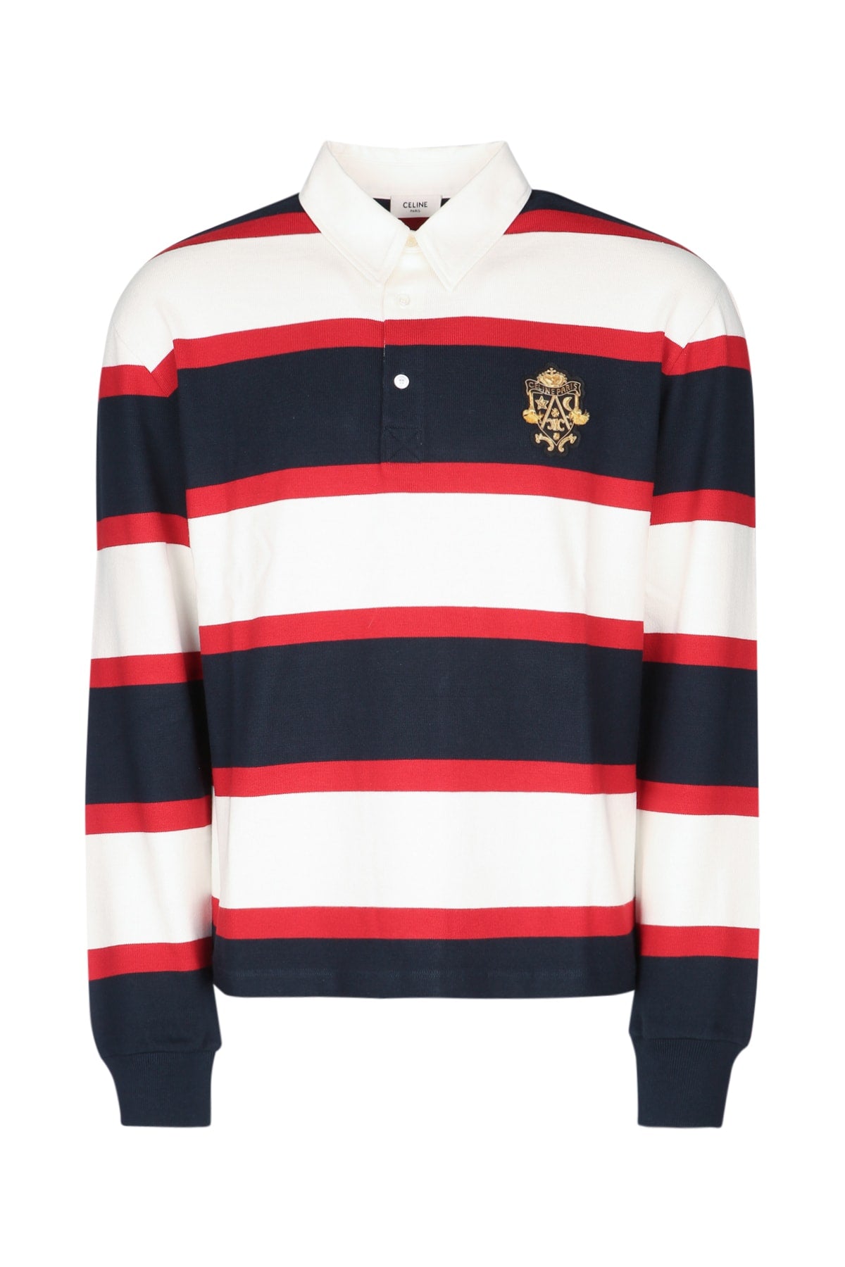 POLO_LOOSE_PATCH_BLASON-JERSEY_COTON_RAYE_RX06O0S32_01QL_Image_1