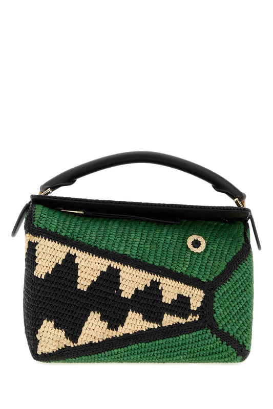 PUZZLE_EDGE_CROCODILE_S_BAG_A510P60XBB_BLACKGREEN_Image_1