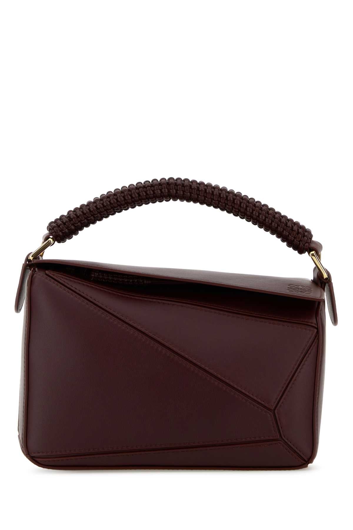 PUZZLE_WOVEN_HANDLE_SMALL_BAG_A510S21XDA_DARKBURGUNDY_Image_1