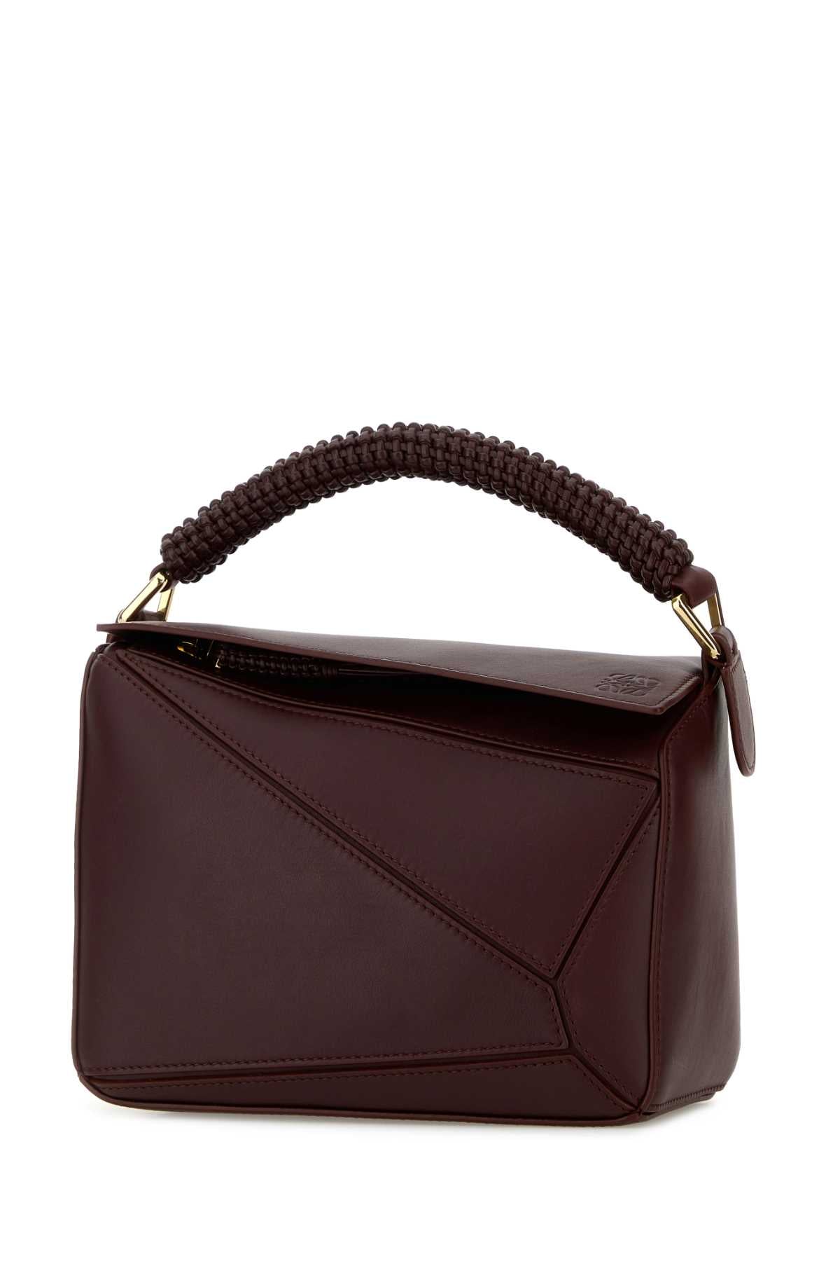PUZZLE_WOVEN_HANDLE_SMALL_BAG_A510S21XDA_DARKBURGUNDY_Image_2