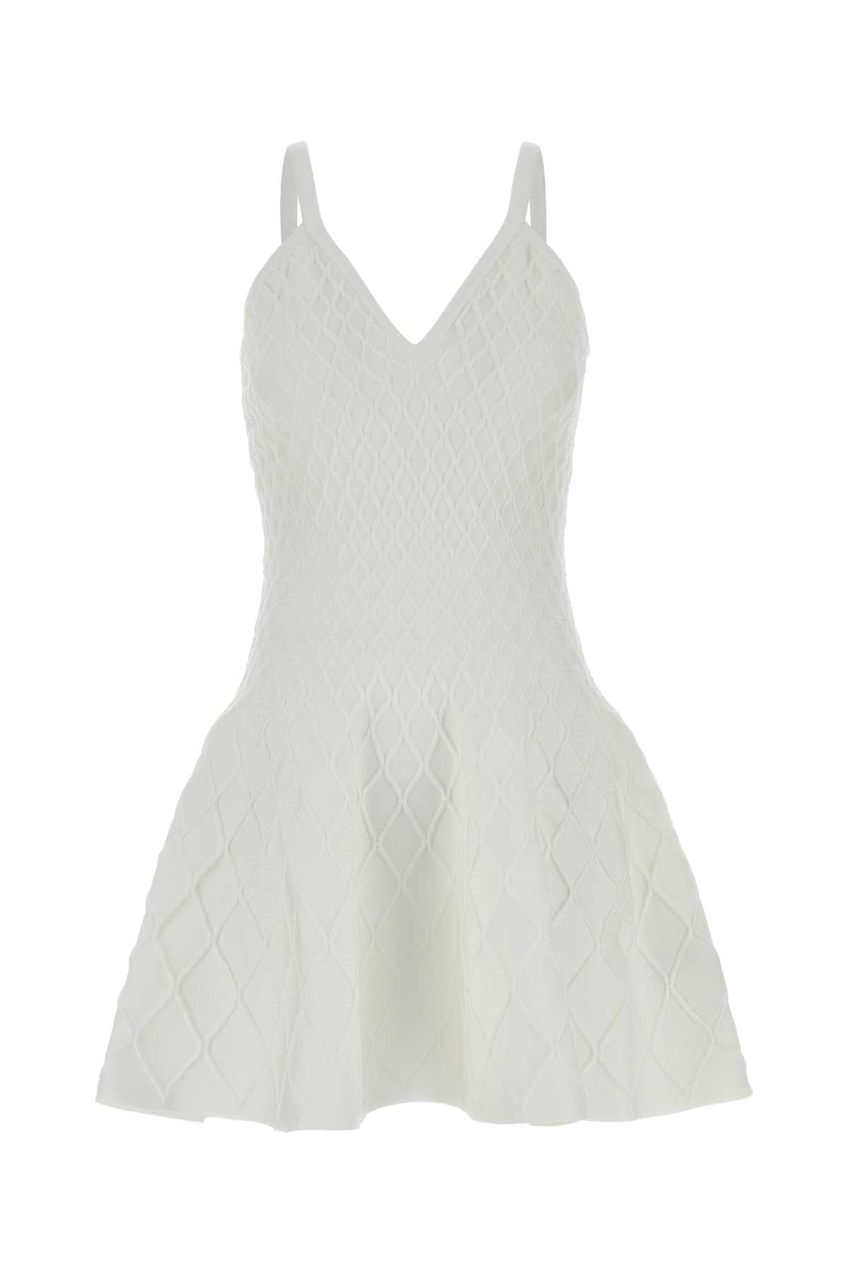QUILTED_COMPACT_VISCOSE_KNIT_FLARE_DRESS_HF1R2927KK20_0FA_Image_1