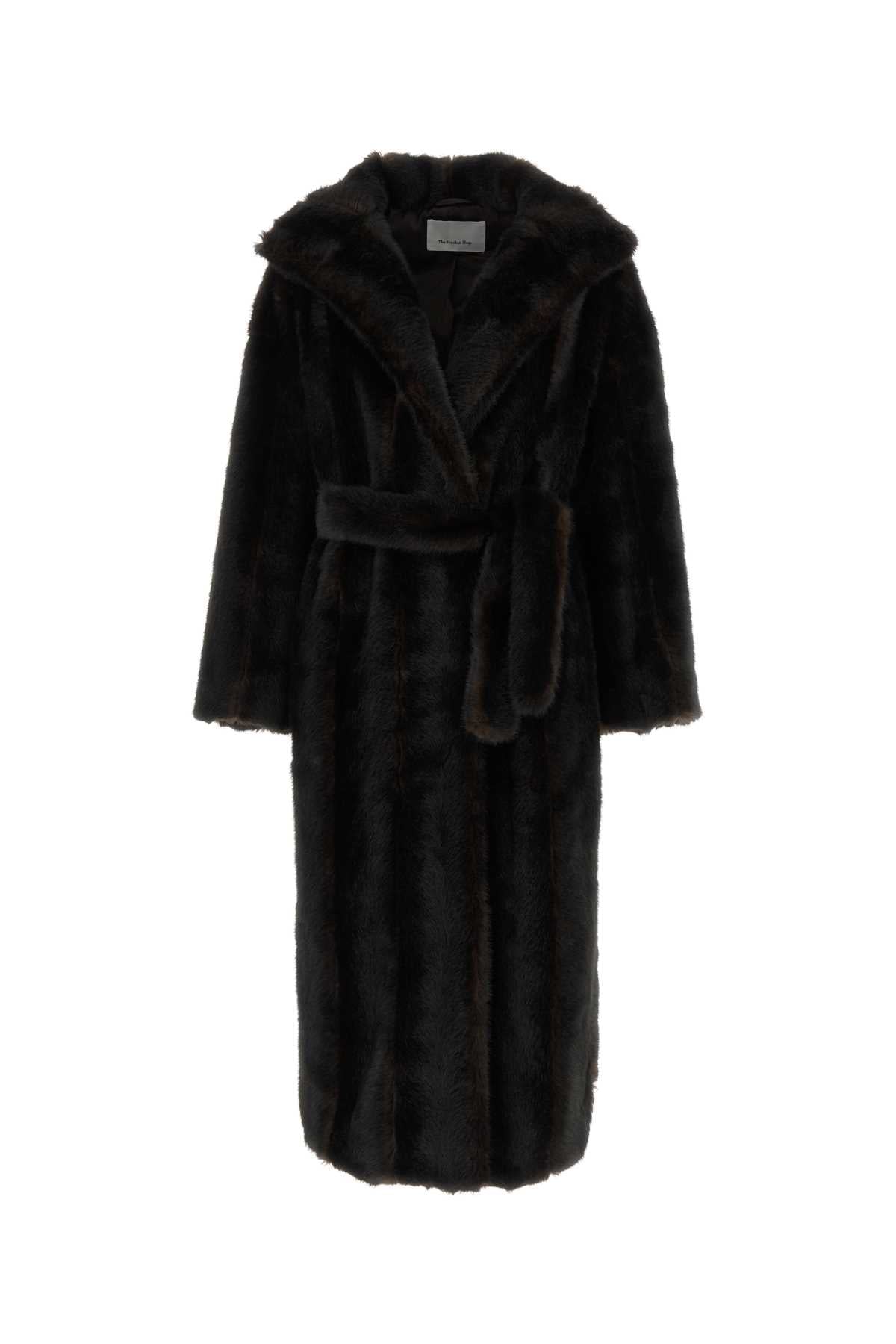 RAVELLO_FAUX_FUR_ROBE_COAT_COFS22706201_DARKBROWN_Image_1