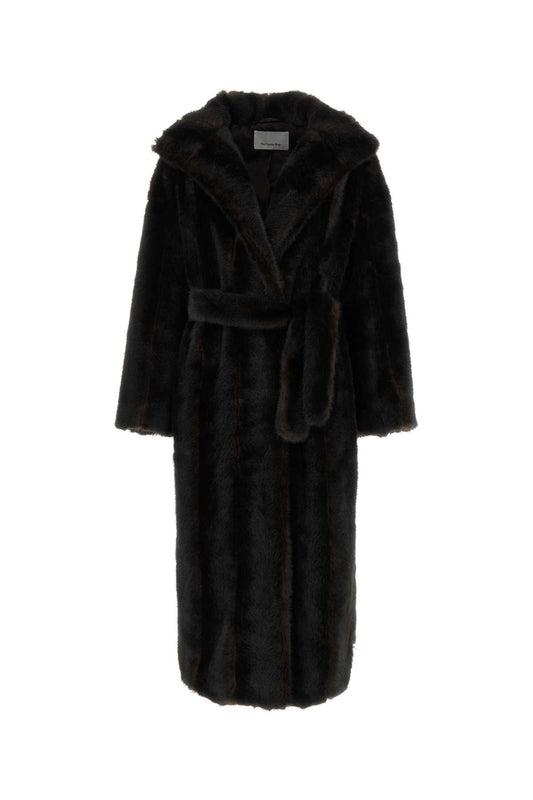 RAVELLO_FAUX_FUR_ROBE_COAT_COFS22706201_DARKBROWN_Image_1