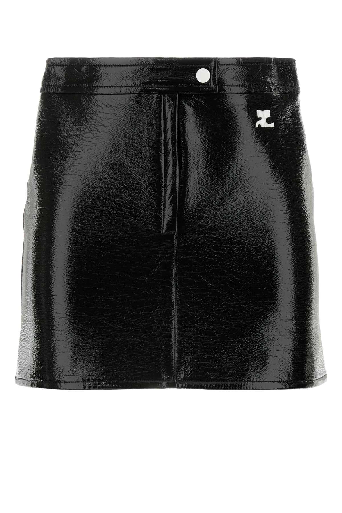REEDITION_VINYL_MINISKIRT_PERCJU001VY0014_BLACK_Image_1