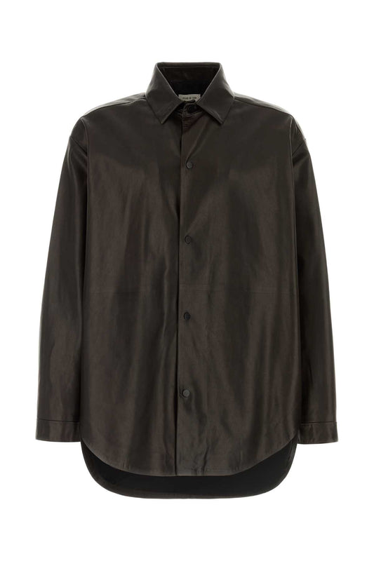 RELAXED_SHIRT_FG9M50505LTH_DARKBROWN_Image_1
