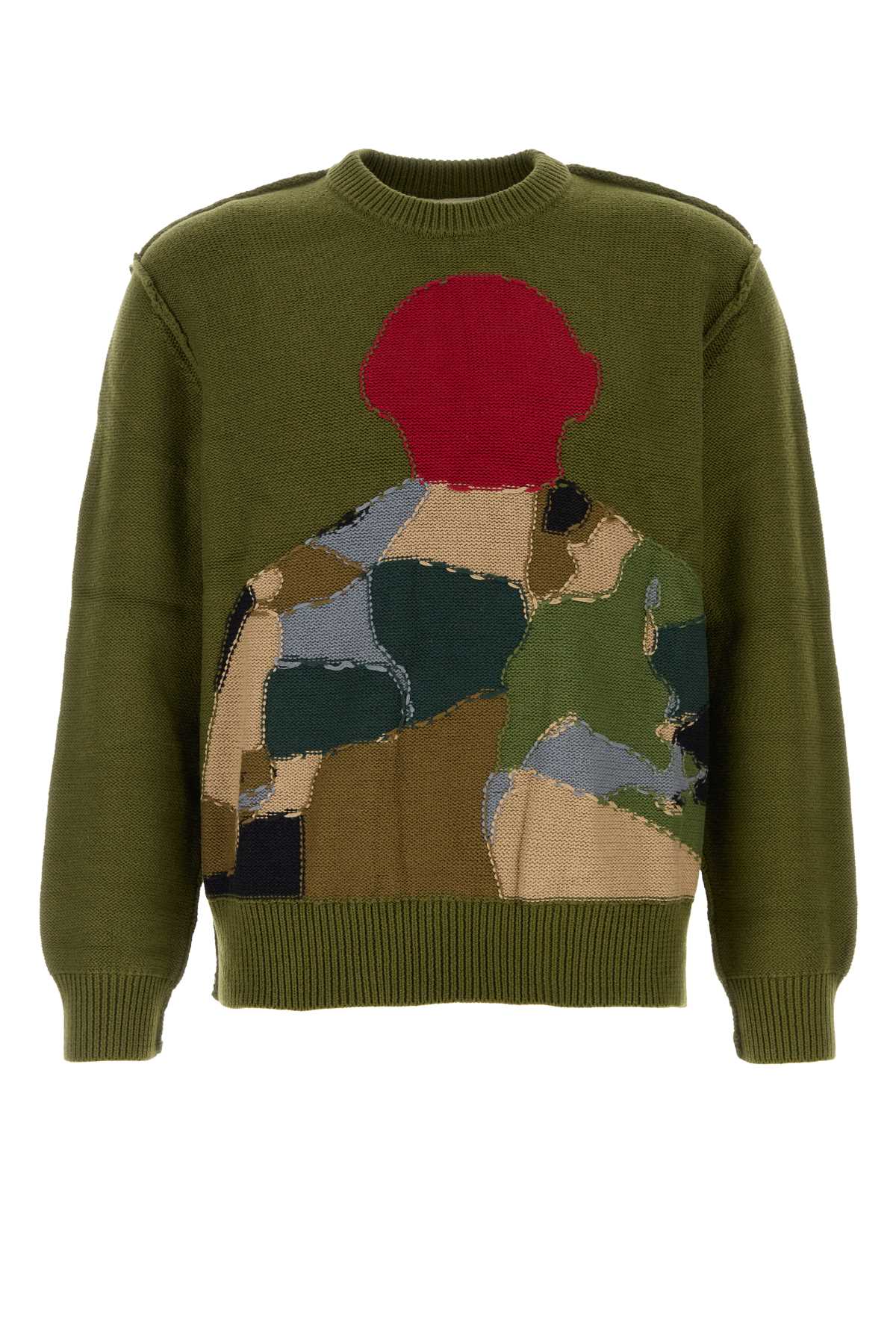 REVERSE_INTARSIA_KNIT_FIGURE_SWEATER_AW24SW20_GREEN_Image_1