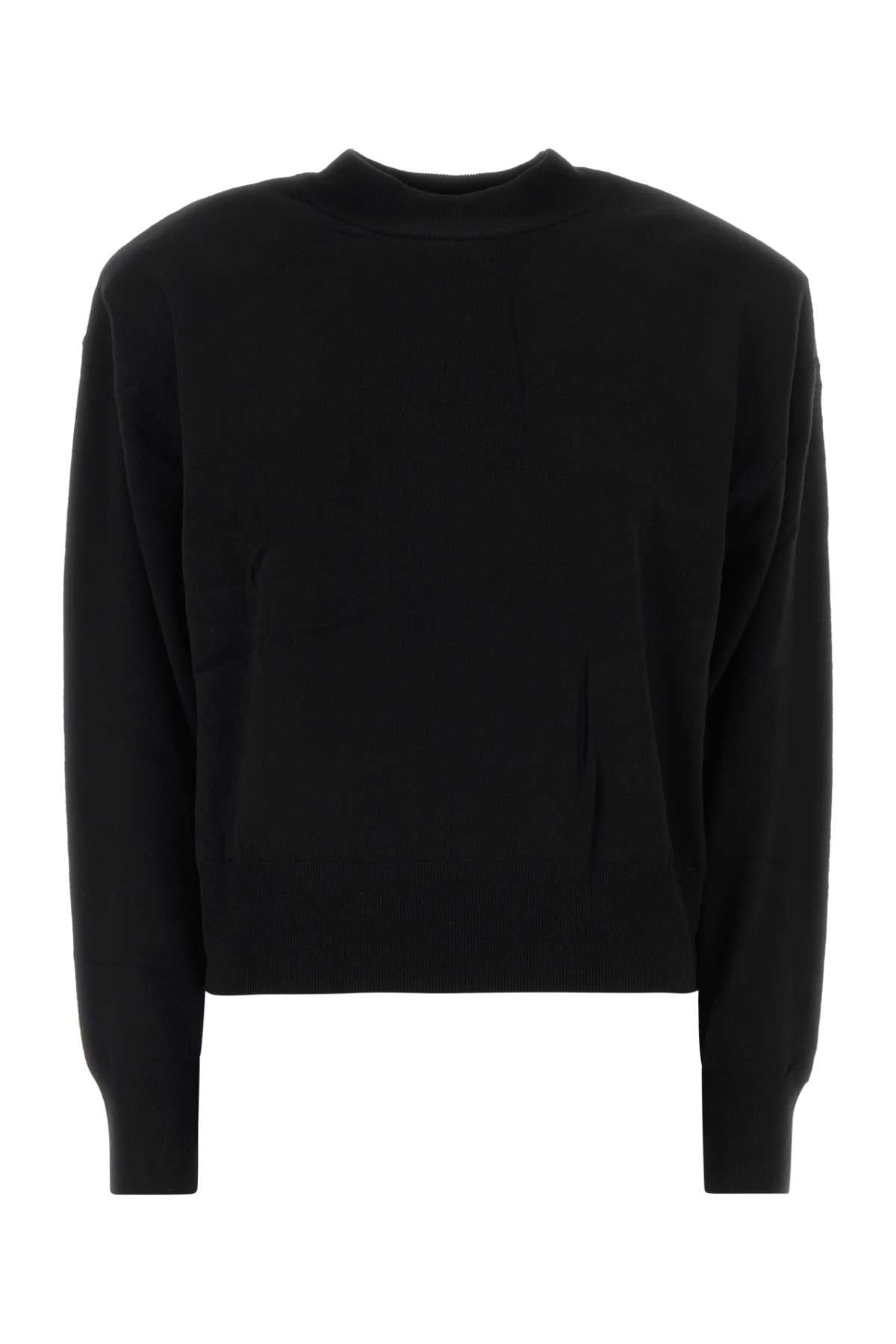 RUE_PADDED_HIGH_NECK_SWEATER_KNFS22788100_BLACK_Image_1