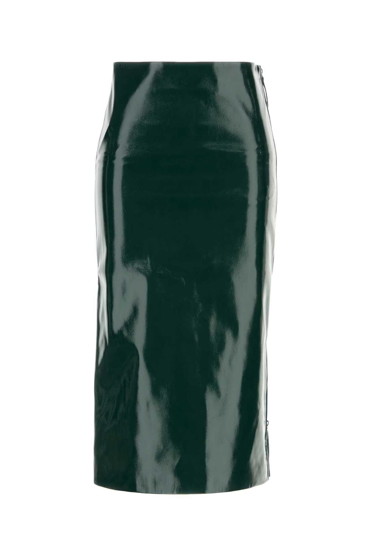 SAMANTHA_CRACKLED_FAUX_LEATHER_ZIP_SKIRT_-_GREEN_SKFS23084400_GREEN_Image_1