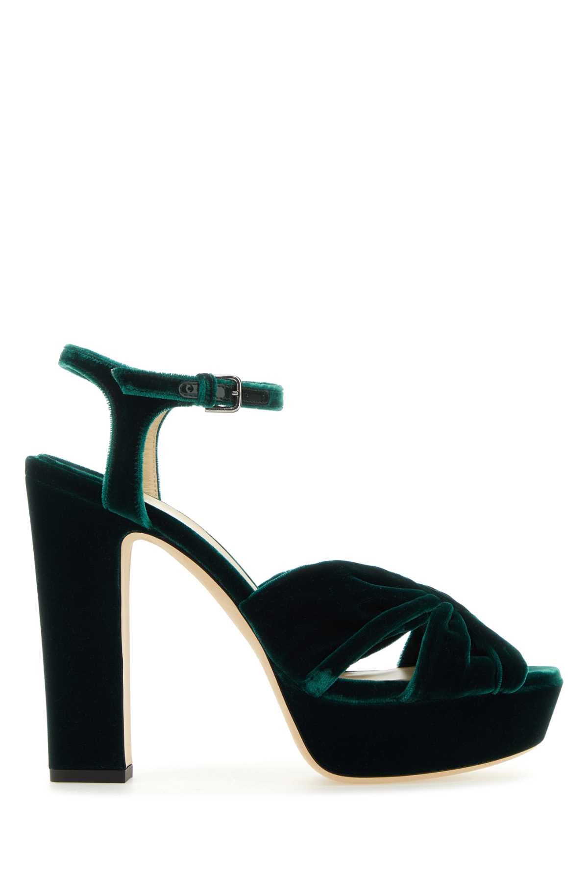 SCARPE_CON_TACCO_HELOISE120VEL_DRKGREEN_Image_1