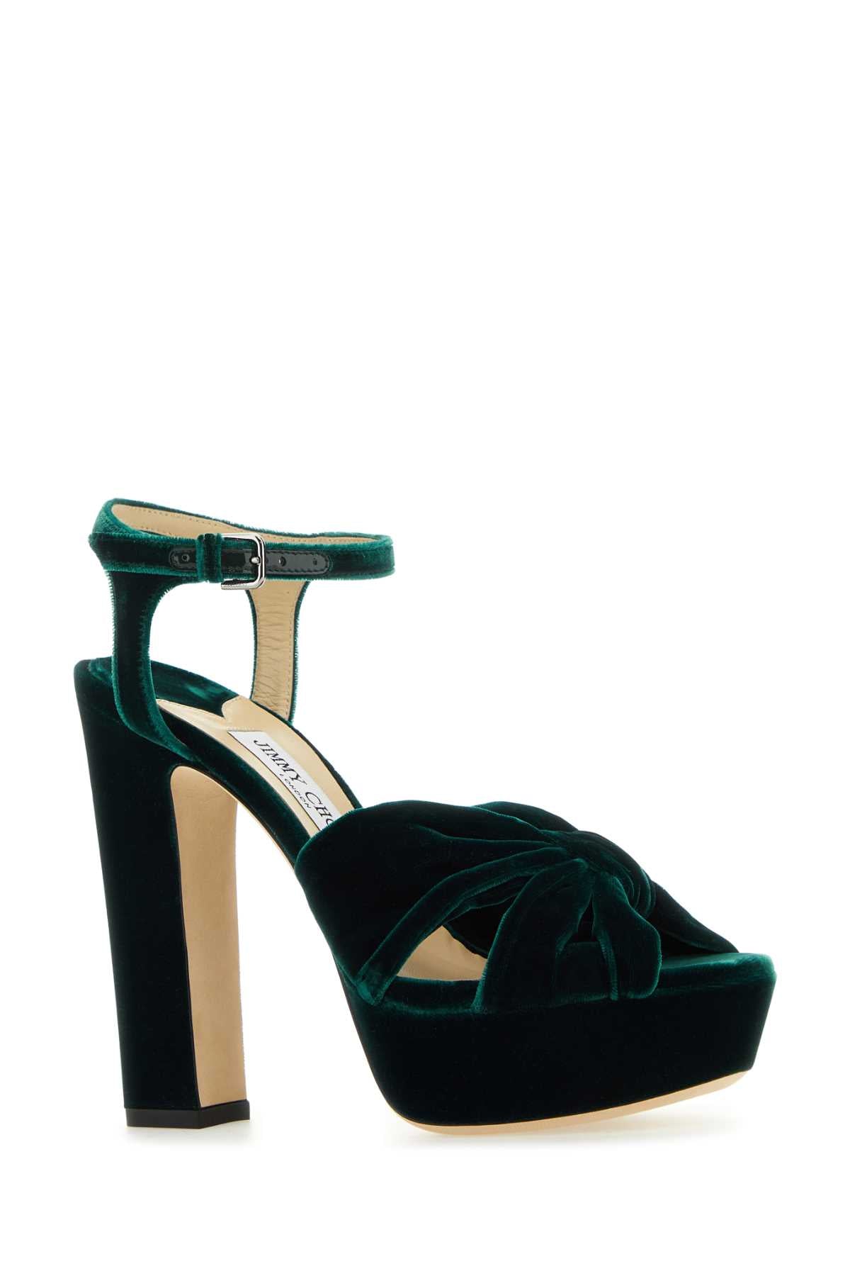 SCARPE_CON_TACCO_HELOISE120VEL_DRKGREEN_Image_2