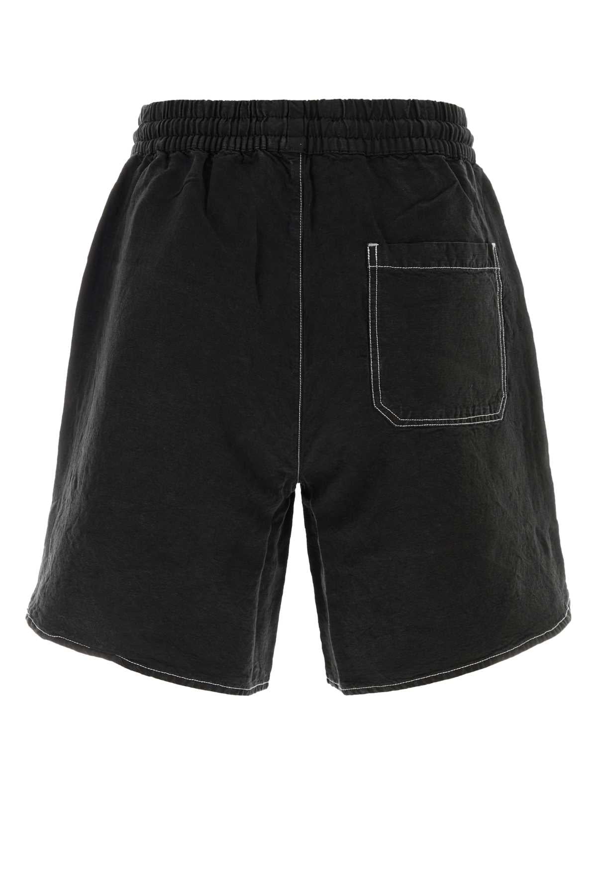 SCRIPT_LINEN_GD_SHORT_AMBMSO1081_BLACK_Image_2
