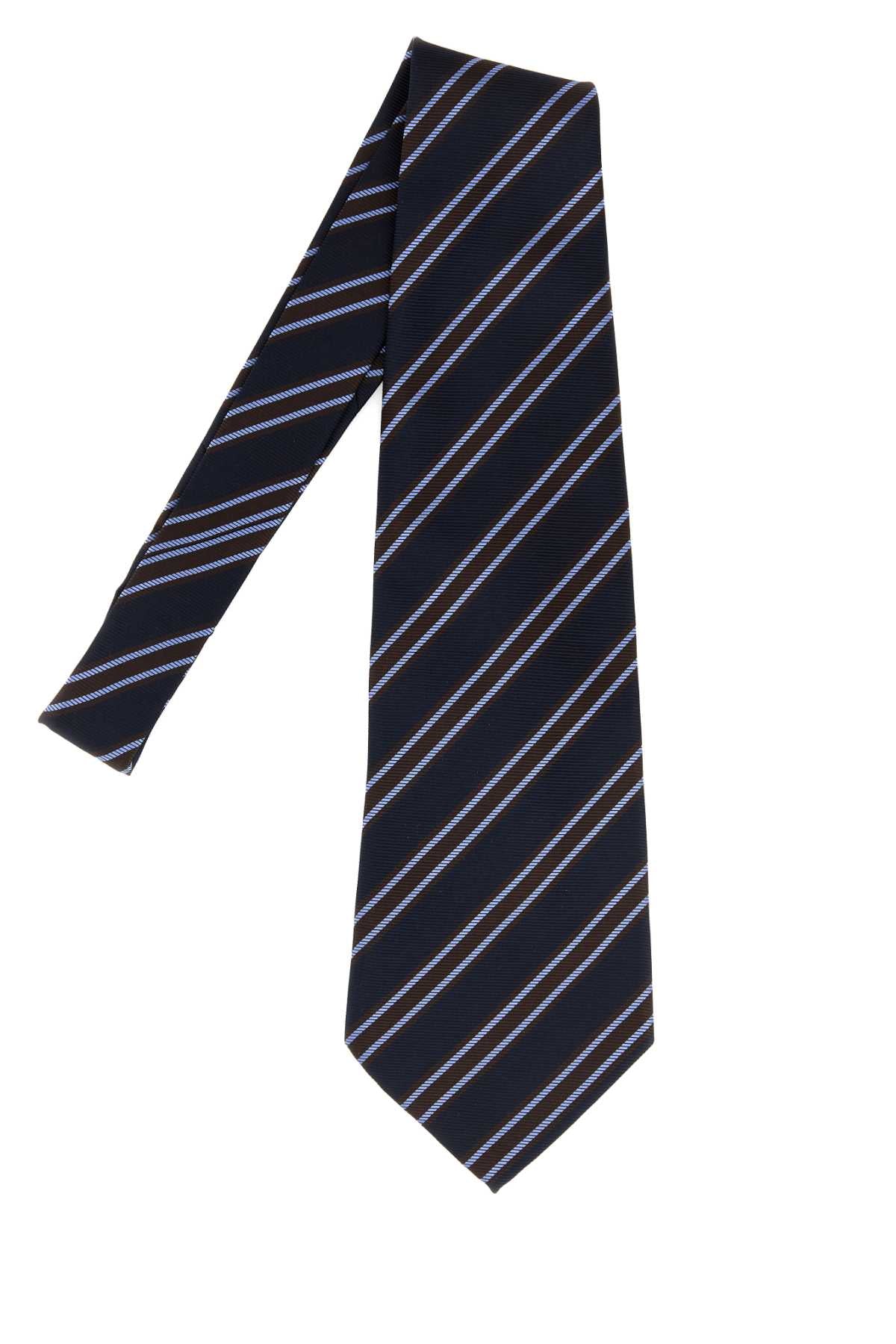 SILK_STRIPE_TIE_WPK410W25_NAVYBROWN_Image_2