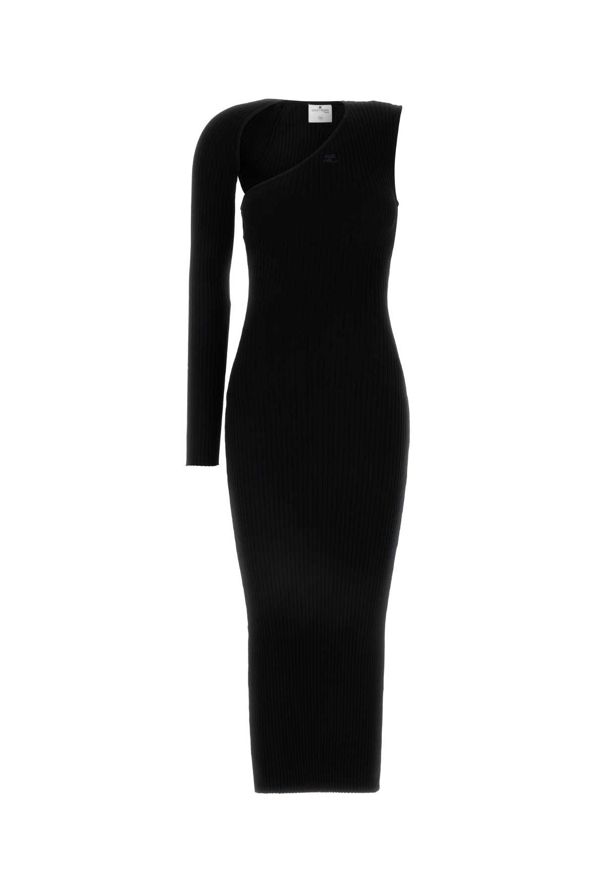 SLASH_ONE_SHOULDER_RIBBED_LONG_DRESS_424MRO520FI0001_BLACK_Image_1