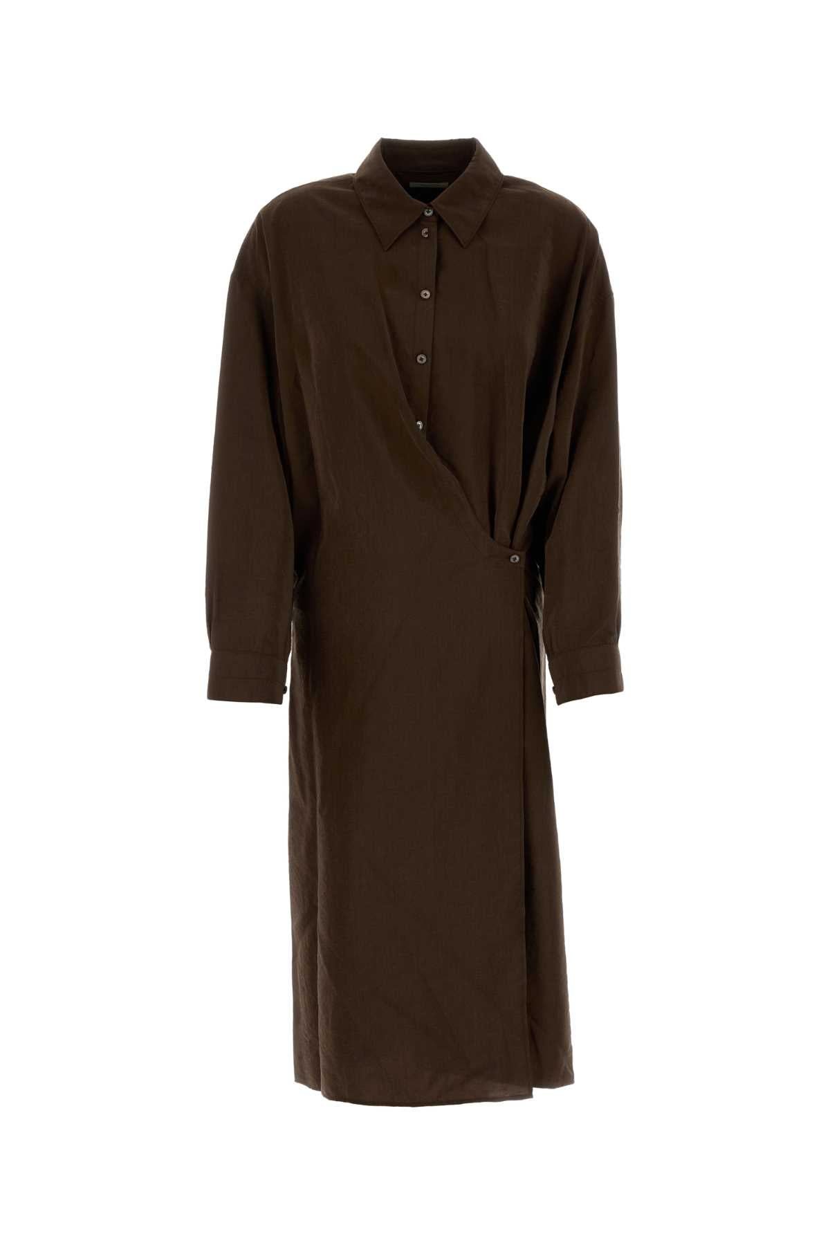 STRAIGHT_COLLAR_TWISTED_DRESS_DR1092LF1308_BR402_Image_1