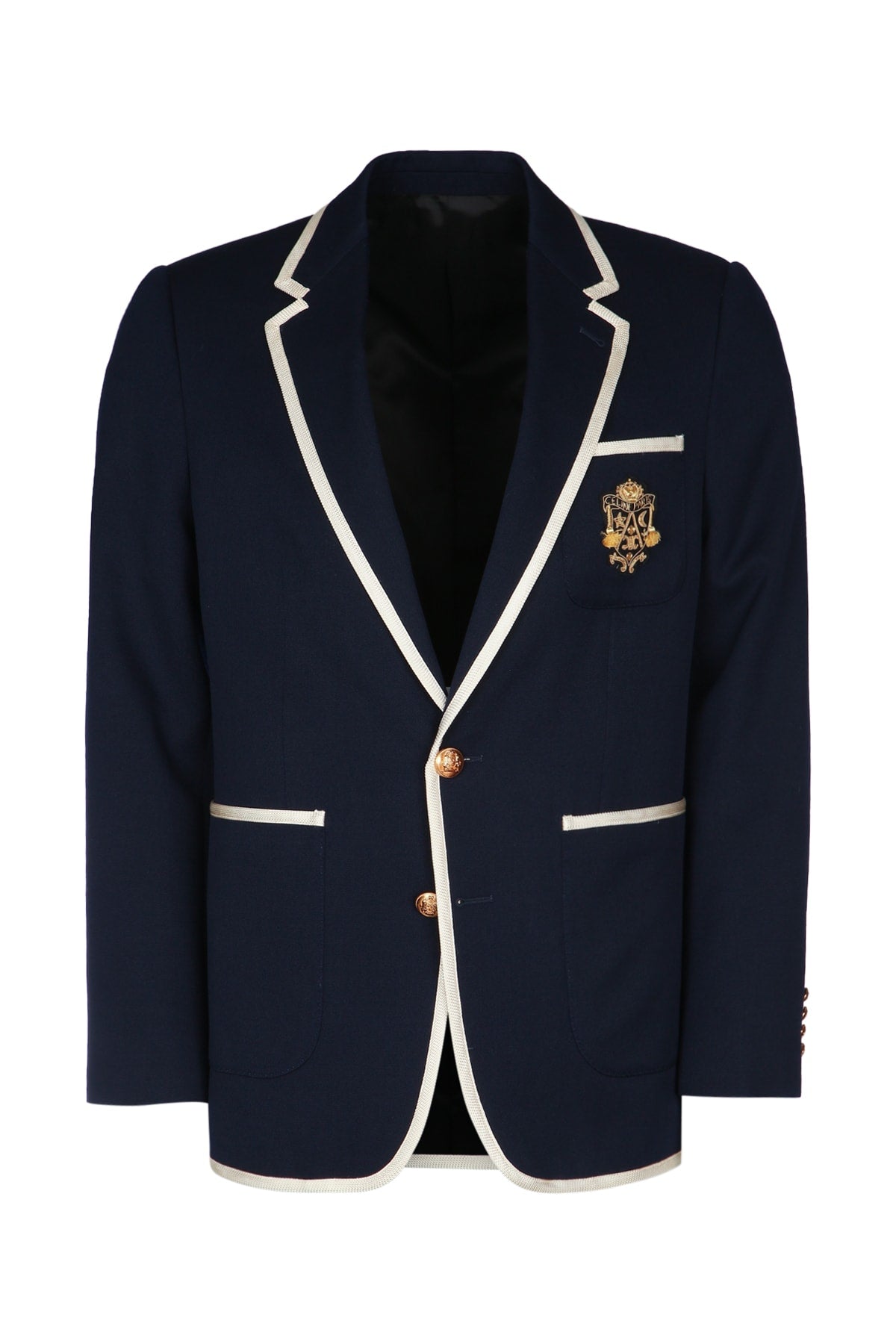 VESTE_CLASSIQUE_TRESSEE_BLASON-LAINE_DIAGONALE_RV0LP092D_33NK_Image_1
