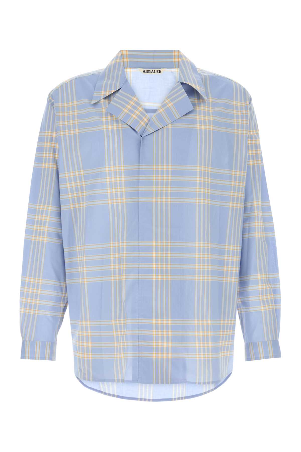 WASHED_FINX_TYPEWRITER_CHECK_PO_SHIRT_A25SS02TC_LIGHTBLUECHECK_Image_1